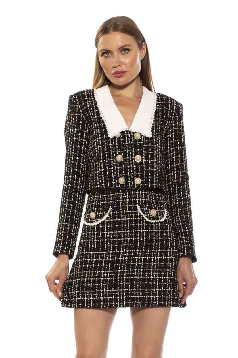 Aurelia Long Sleeve Tweed Jacket