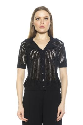 Josi Crochet Button Down Top