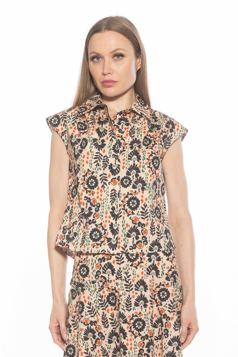 Juniper Sleeveless Button Down Shirt