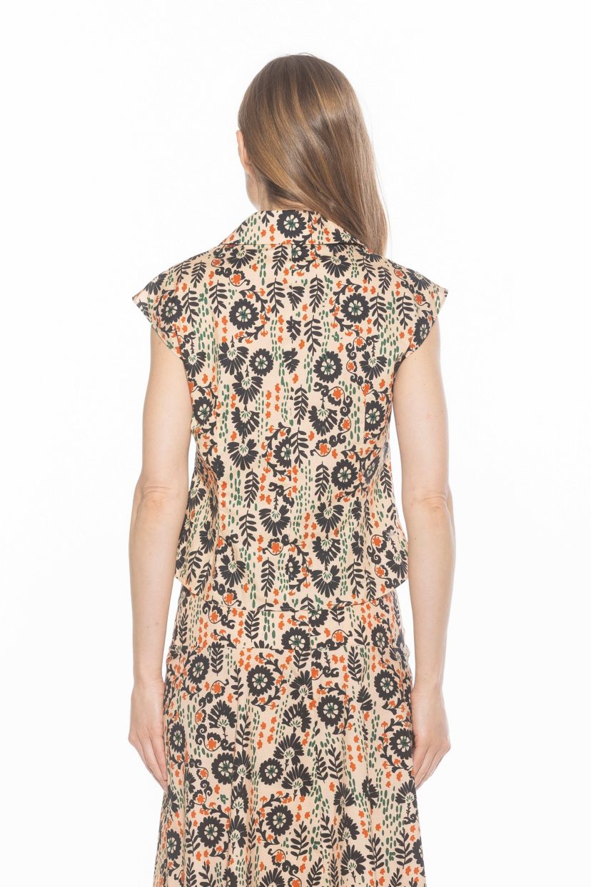 Juniper Sleeveless Button Down Shirt