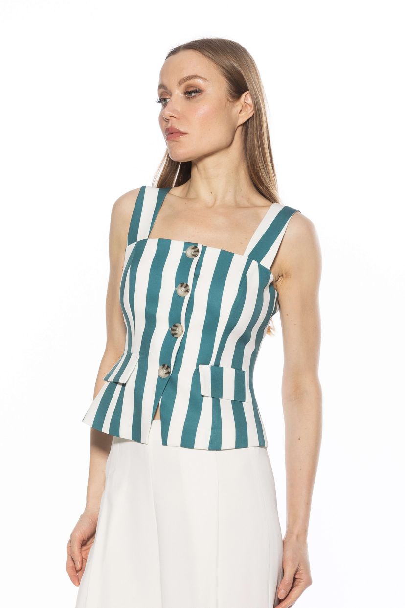Poelne Strap Vest Top