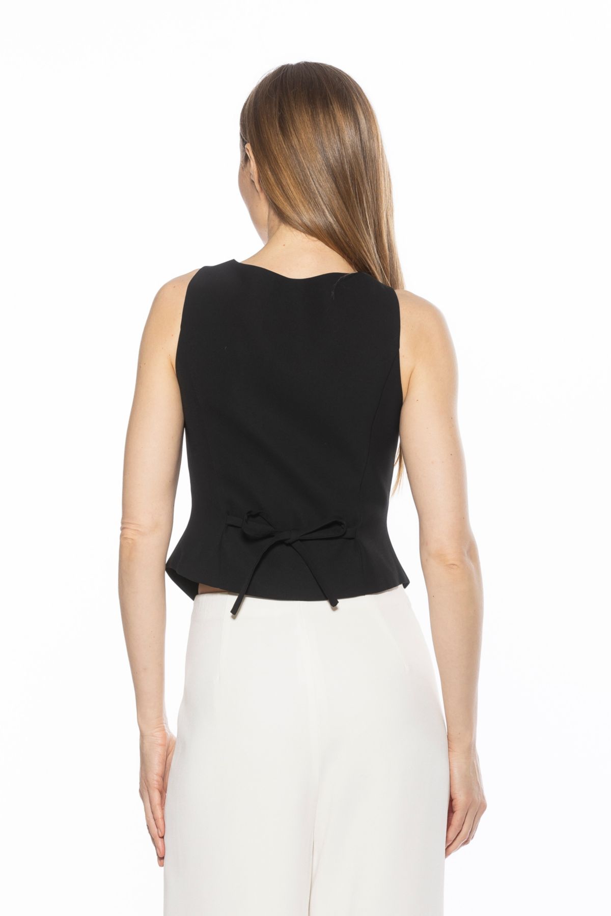 Liliana Sleeveless Button Down Vest Top
