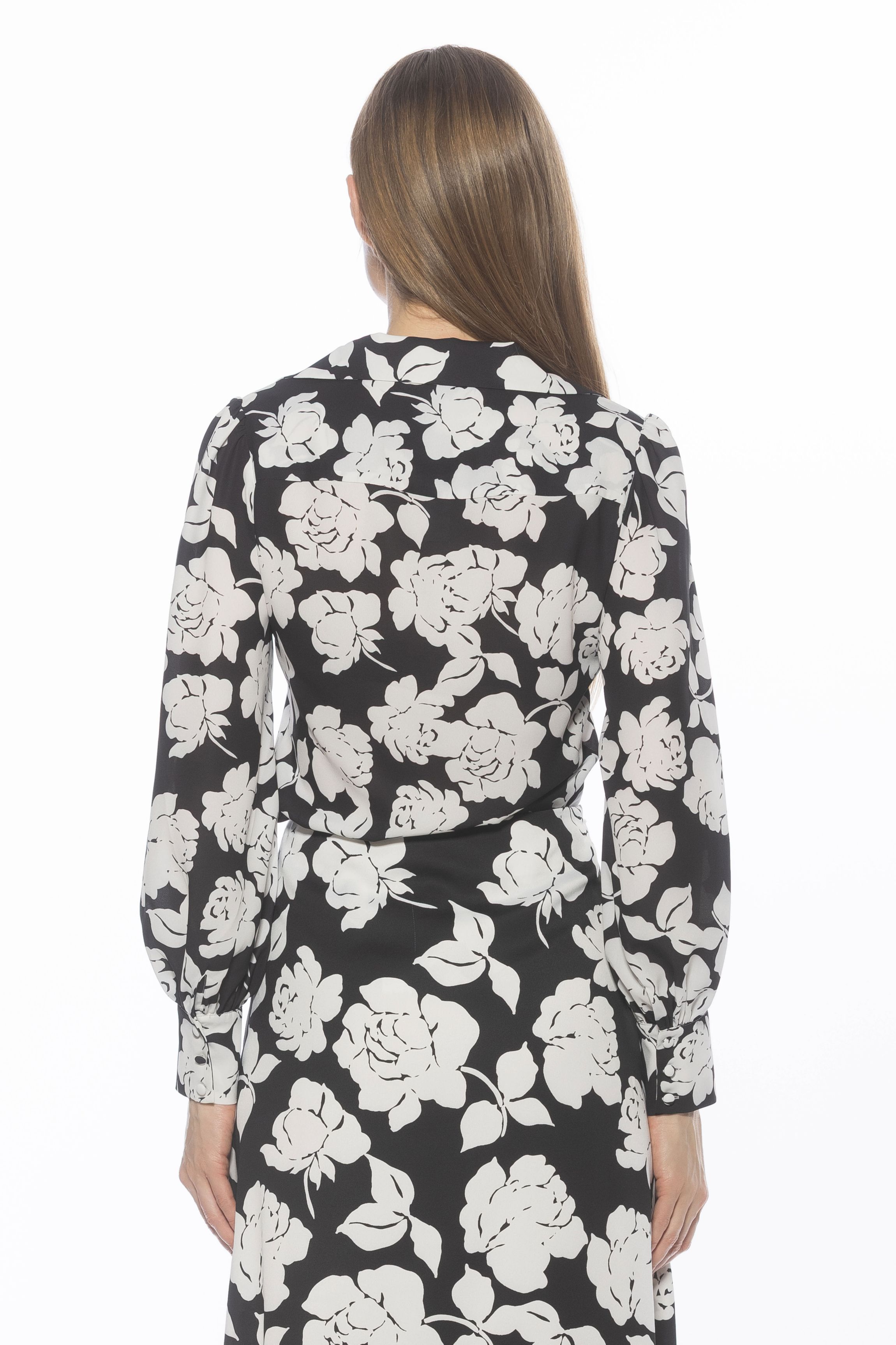 Rah Blouson Sleeves Button Down Blouse