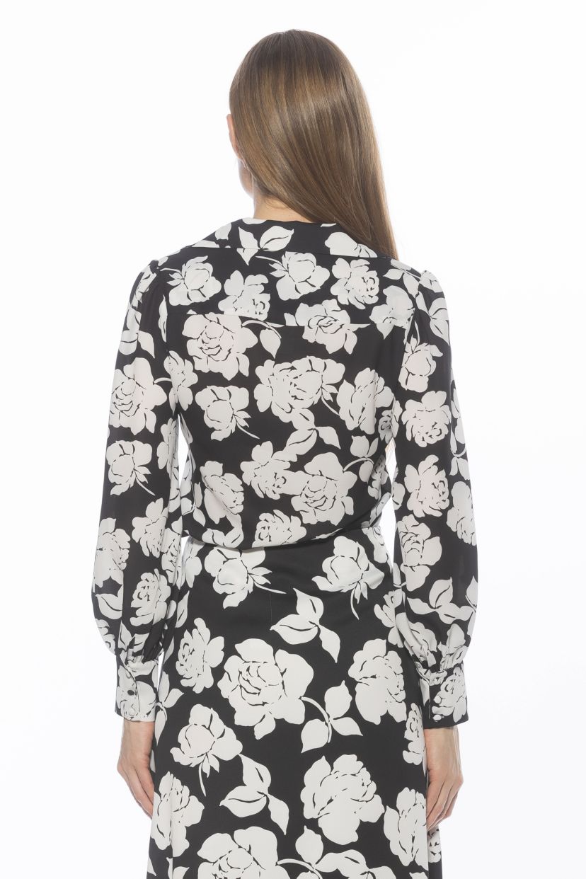 Rah Blouson Sleeves Button Down Blouse