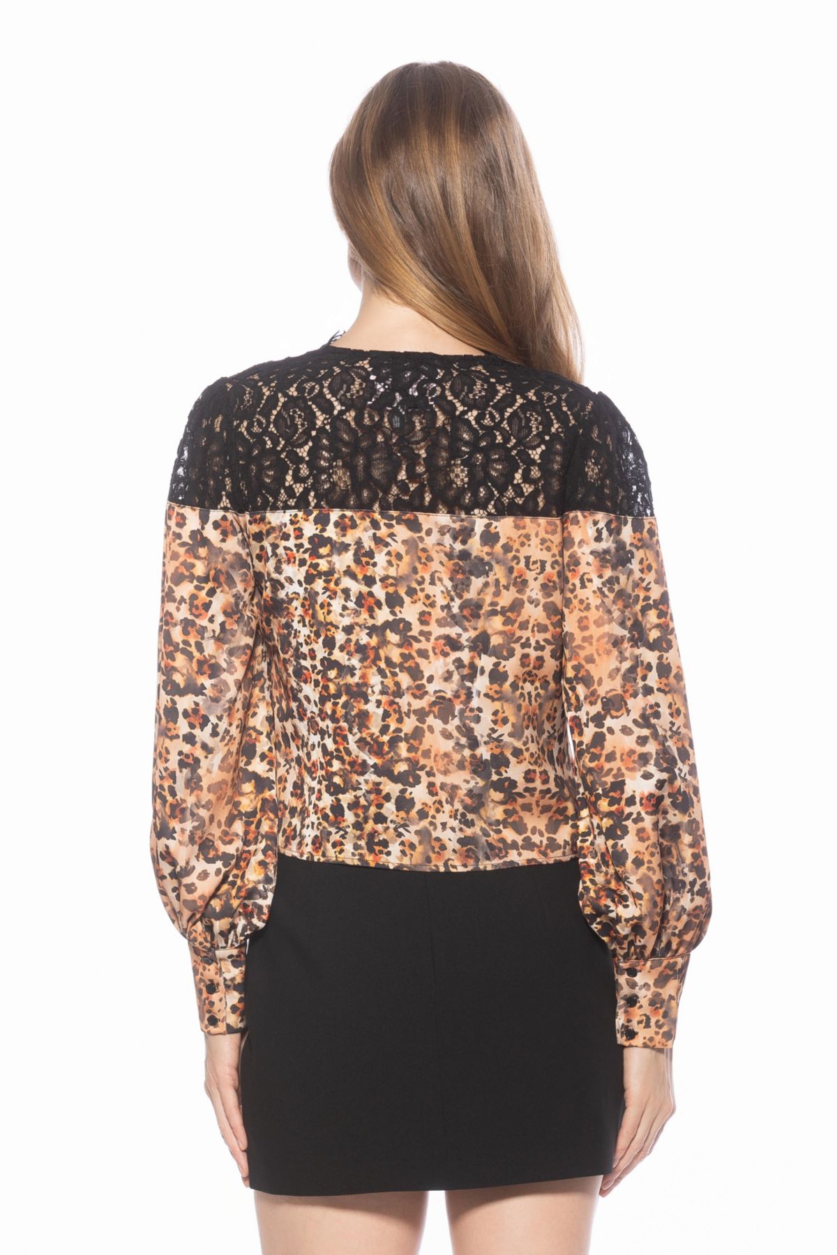 Bryne Lace Appique Silky Top