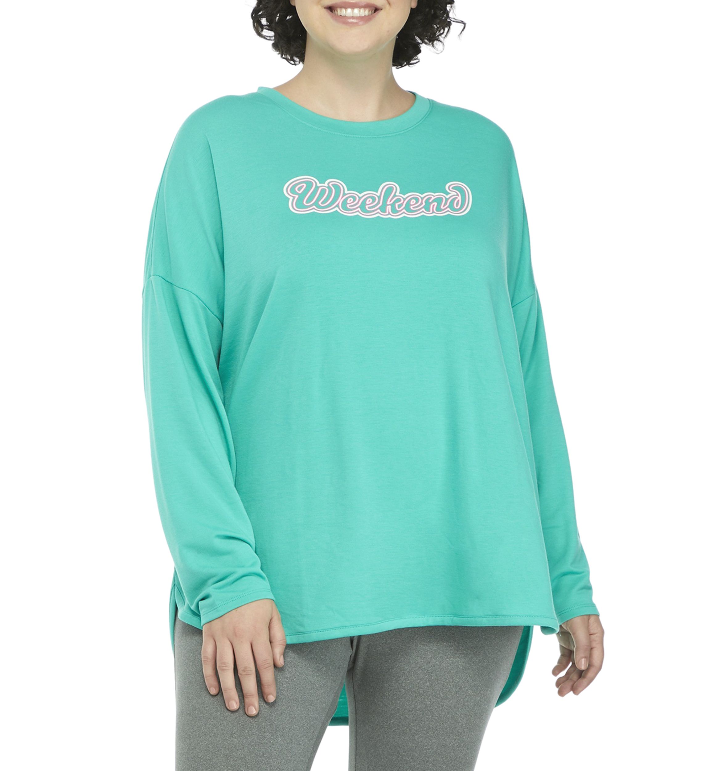 Plus Size Long Sleeve Graphic T-Shirt 