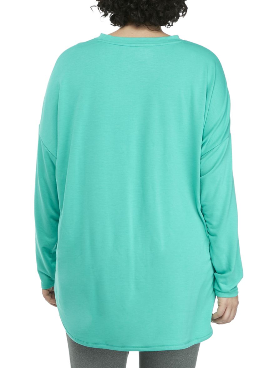 Plus Size Long Sleeve Graphic T-Shirt 
