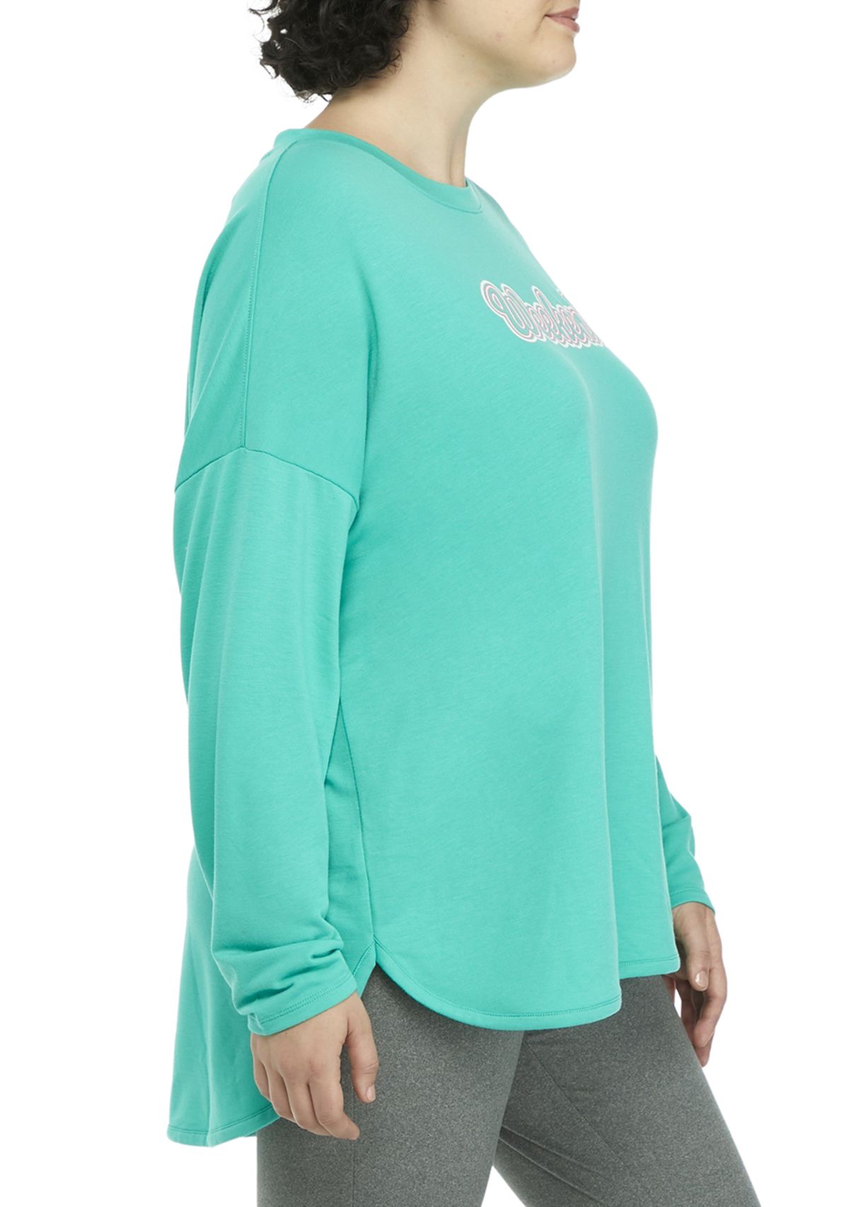 Plus Size Long Sleeve Graphic T-Shirt 