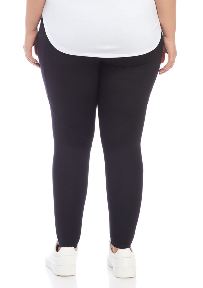 Plus Size Solid Leggings