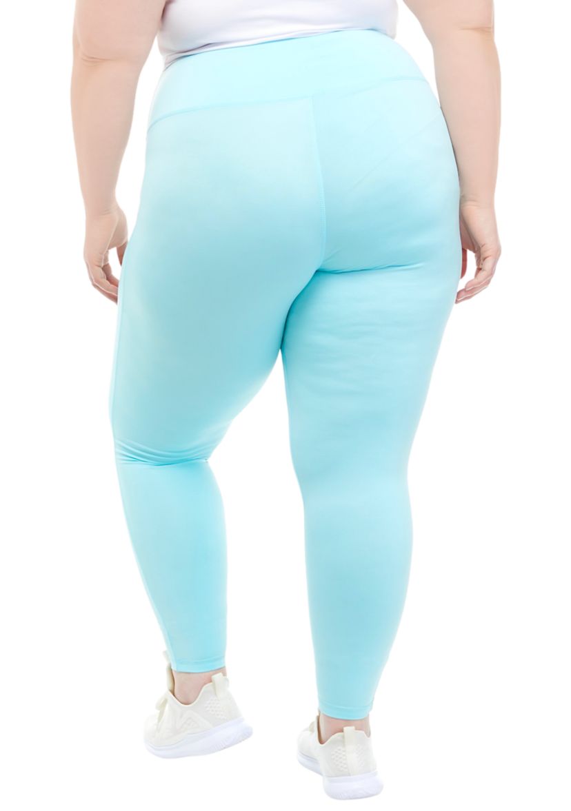 Plus Size Crossover Waist Leggings 