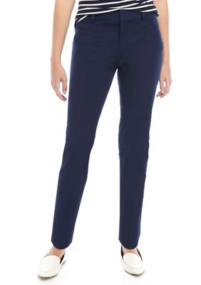 Crown & Ivy™ Cary Bi Stretch Fly Front Pants | belk