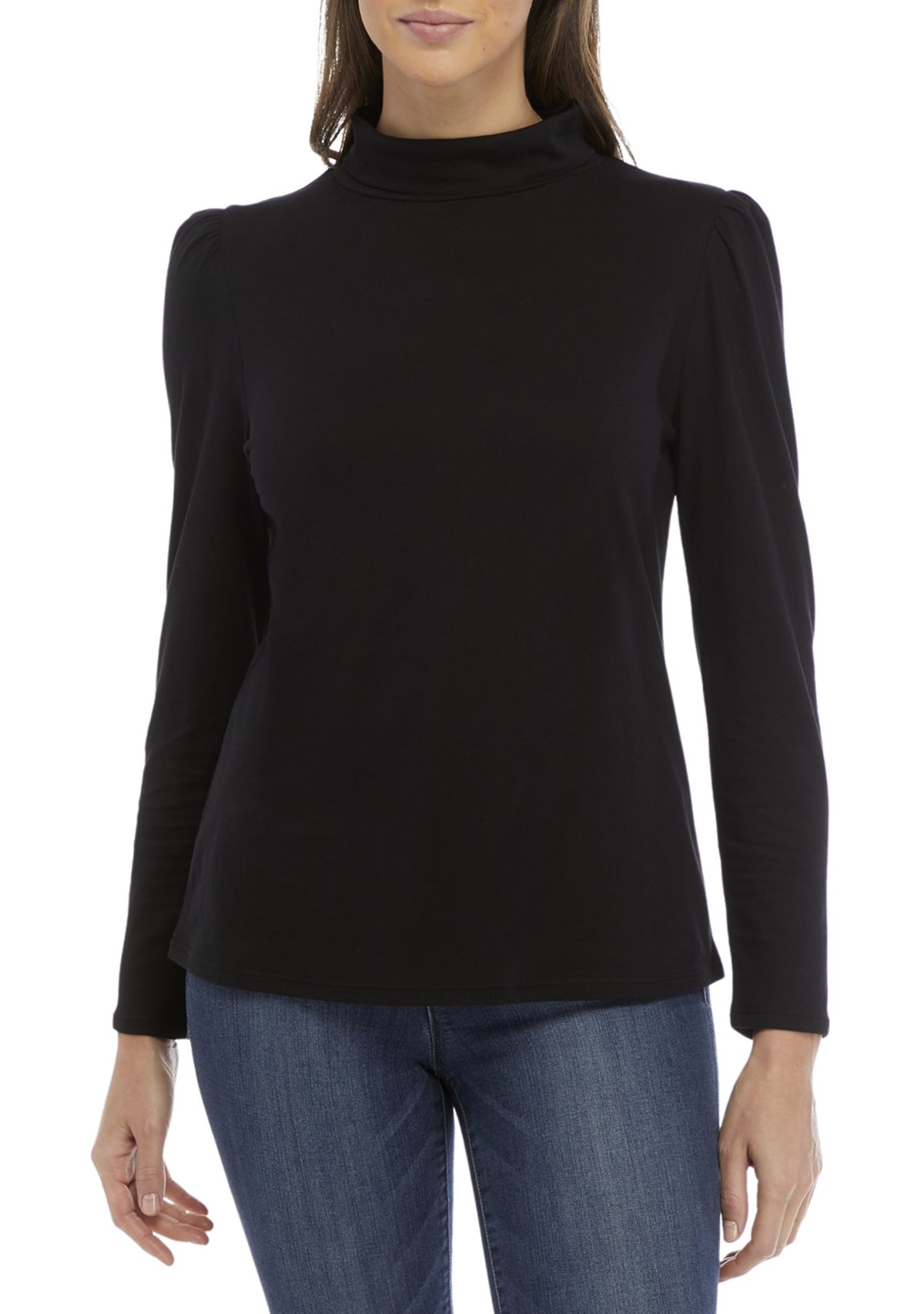 Womens Long Sleeve Solid T-Shirt 