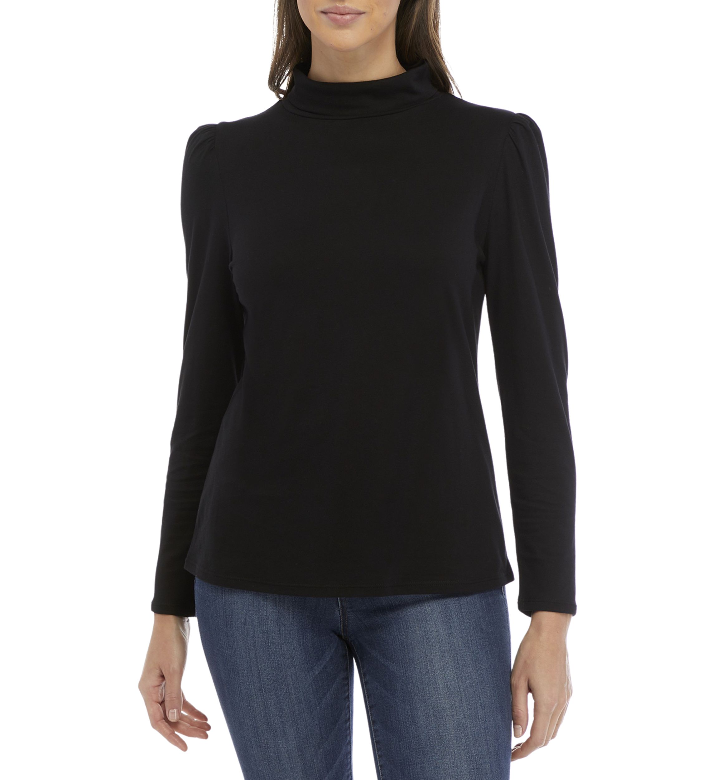 Womens Long Sleeve Solid T-Shirt 