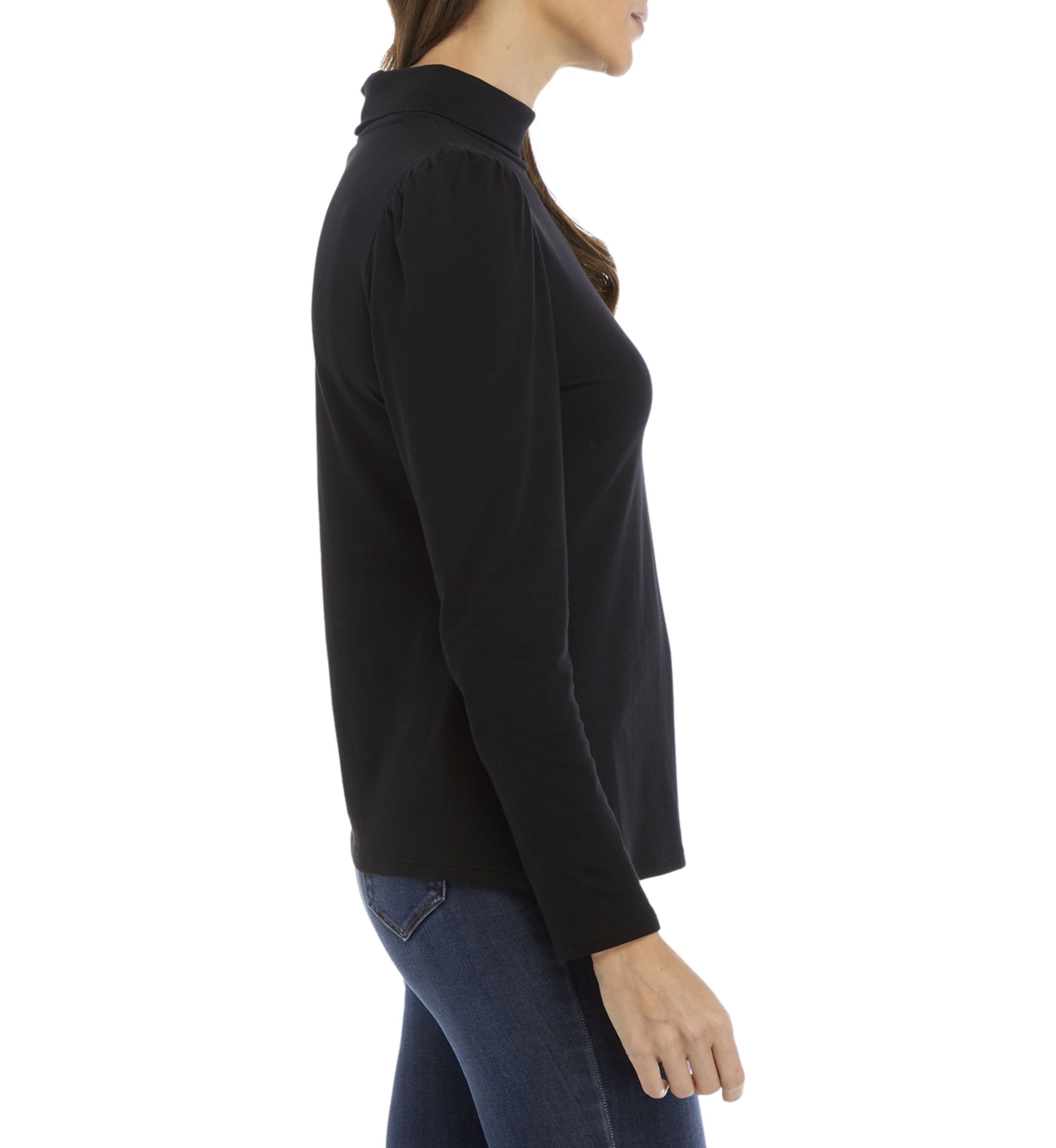 Womens Long Sleeve Solid T-Shirt 