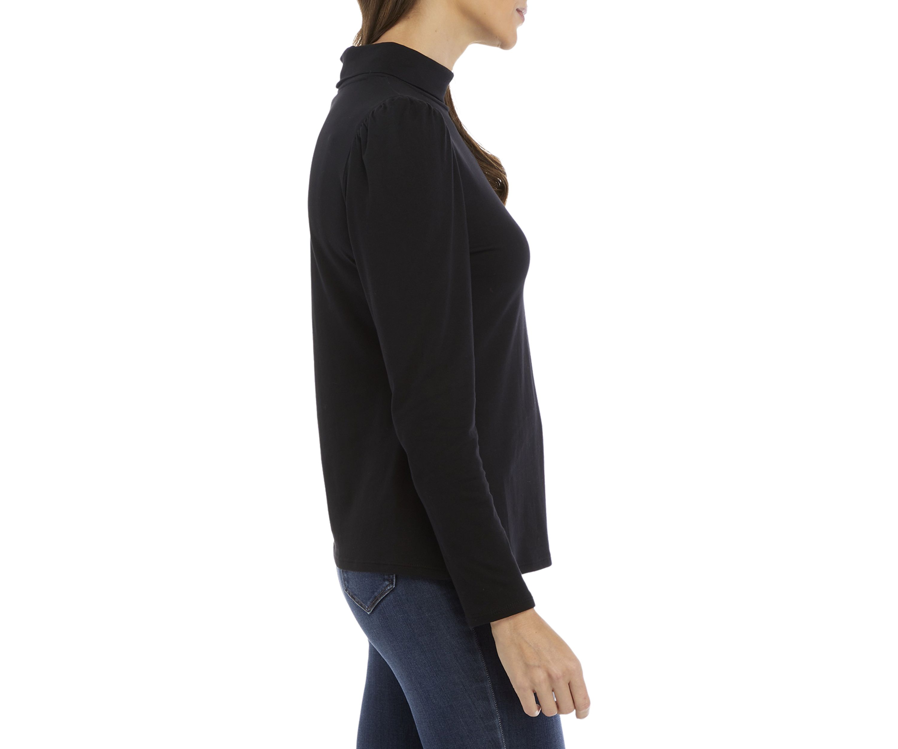 Womens Long Sleeve Solid T-Shirt 