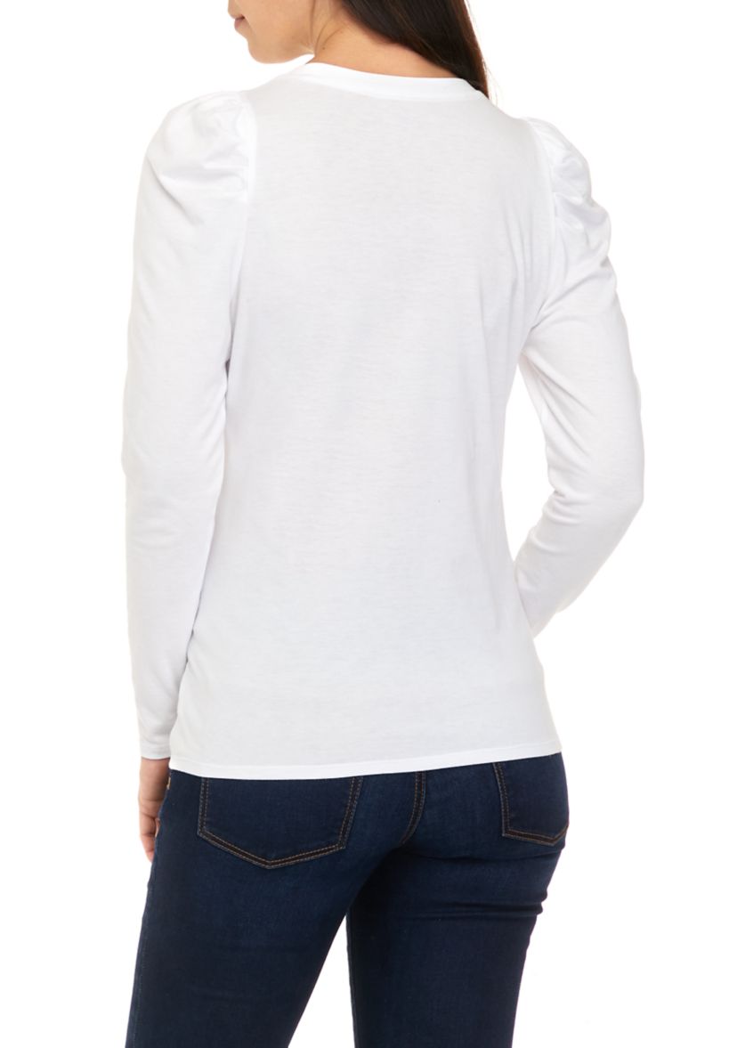 Womens Long Puff Sleeve T-Shirt