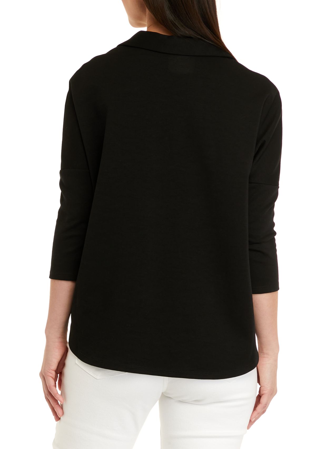 Womens 3/4 Sleeve Swing Polo Shirt