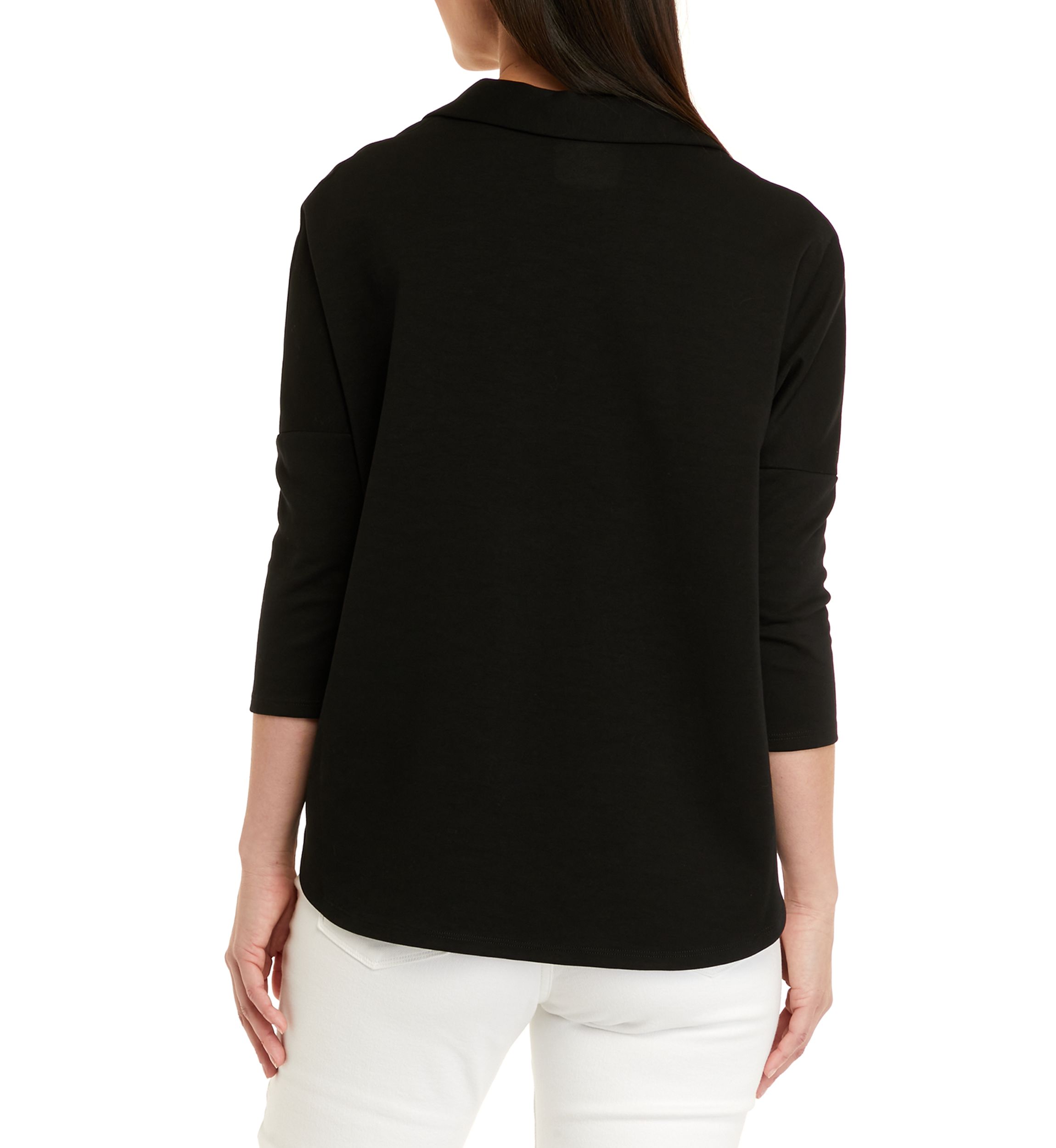 Womens 3/4 Sleeve Swing Polo Shirt