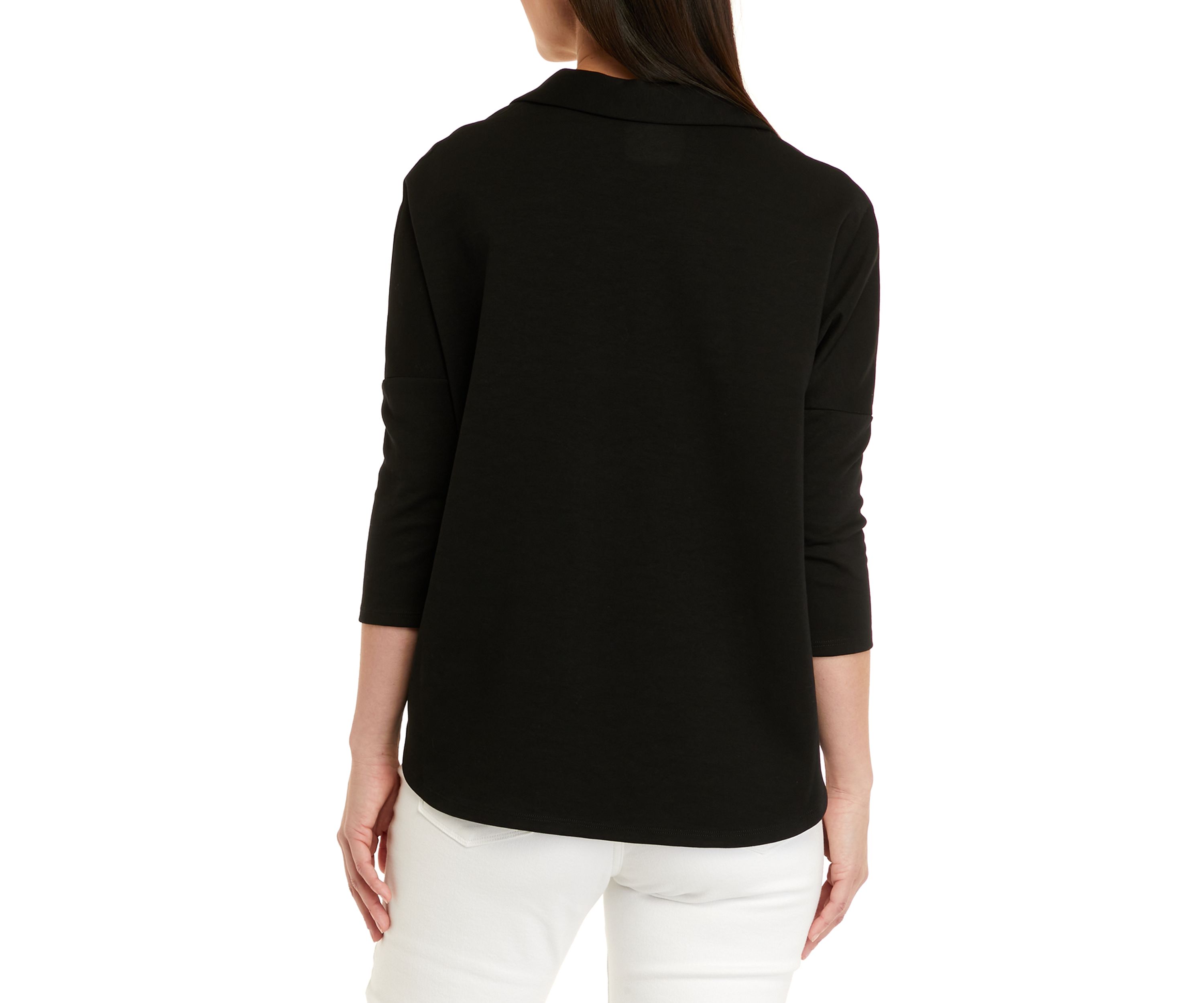 Womens 3/4 Sleeve Swing Polo Shirt