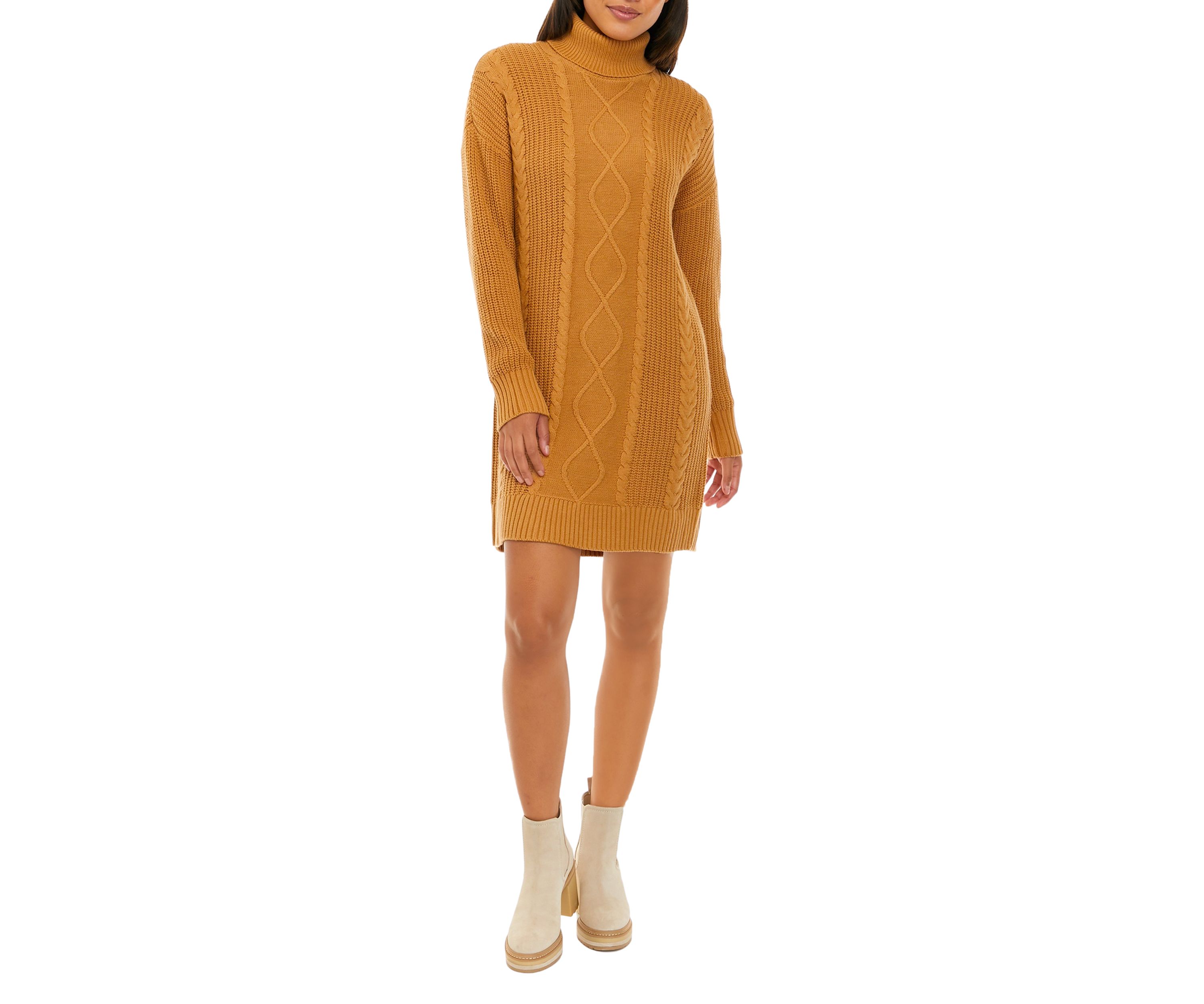Womens Turtleneck Sweater Dress