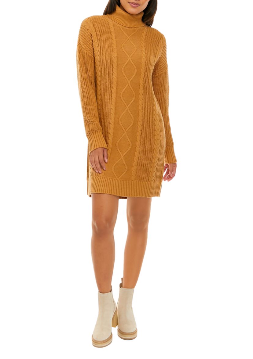 Womens Turtleneck Sweater Dress