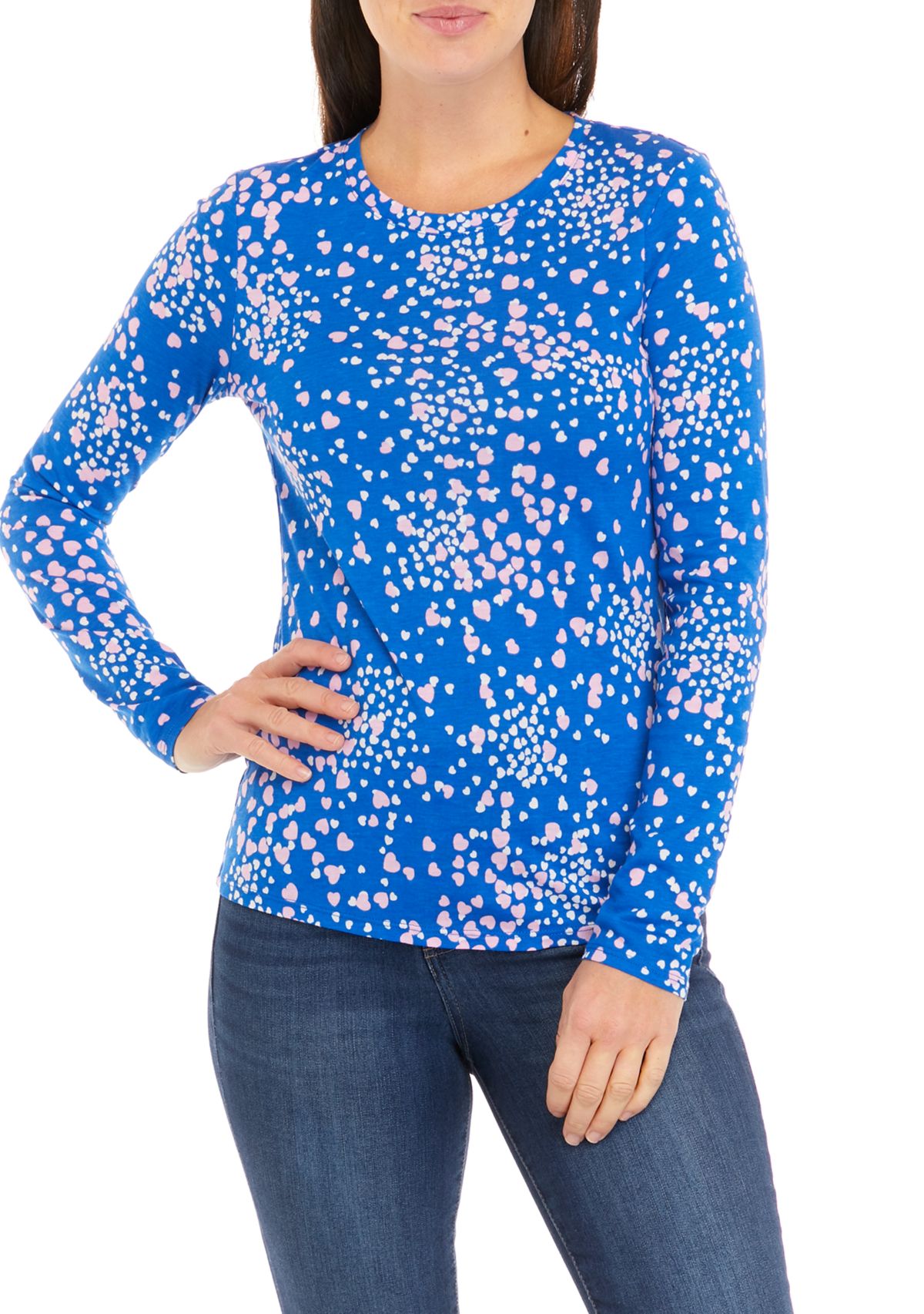 Womens Long Sleeve Printed T-Shirt
