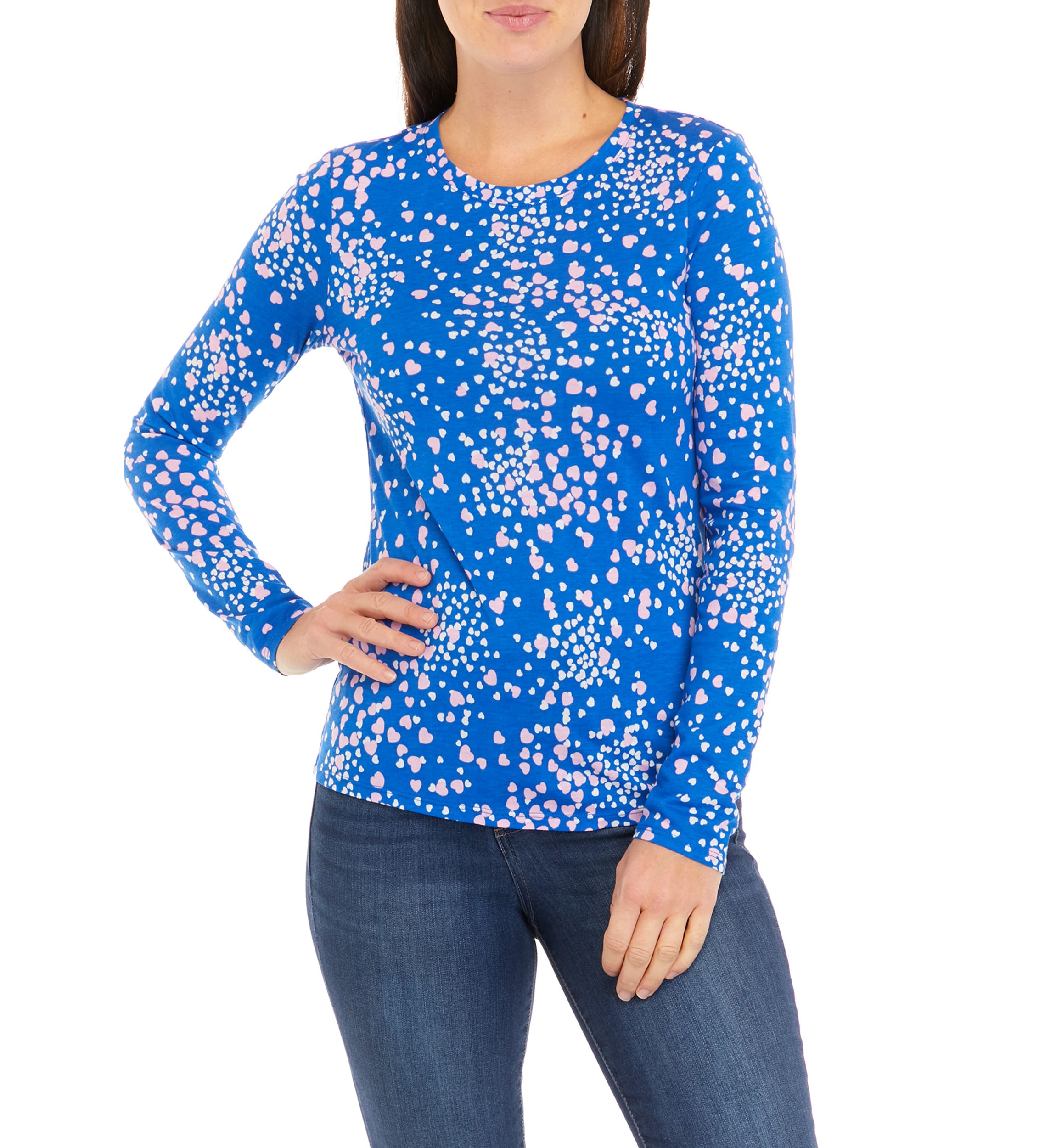 Womens Long Sleeve Printed T-Shirt