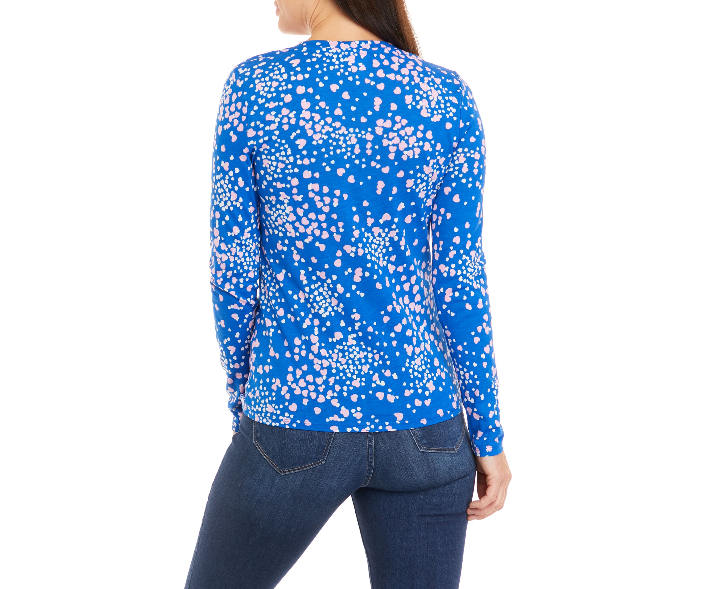 Womens Long Sleeve Printed T-Shirt
