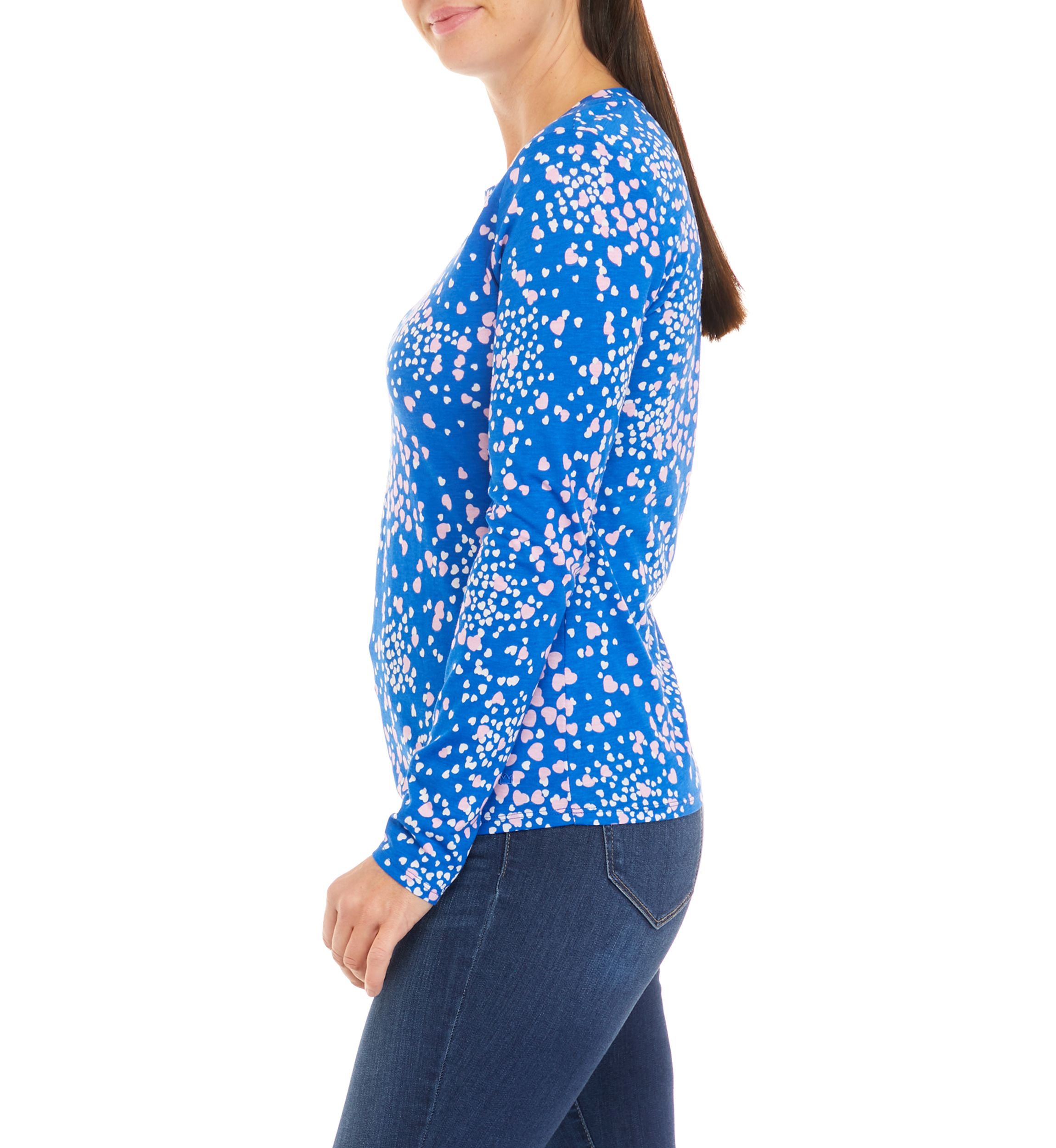 Womens Long Sleeve Printed T-Shirt
