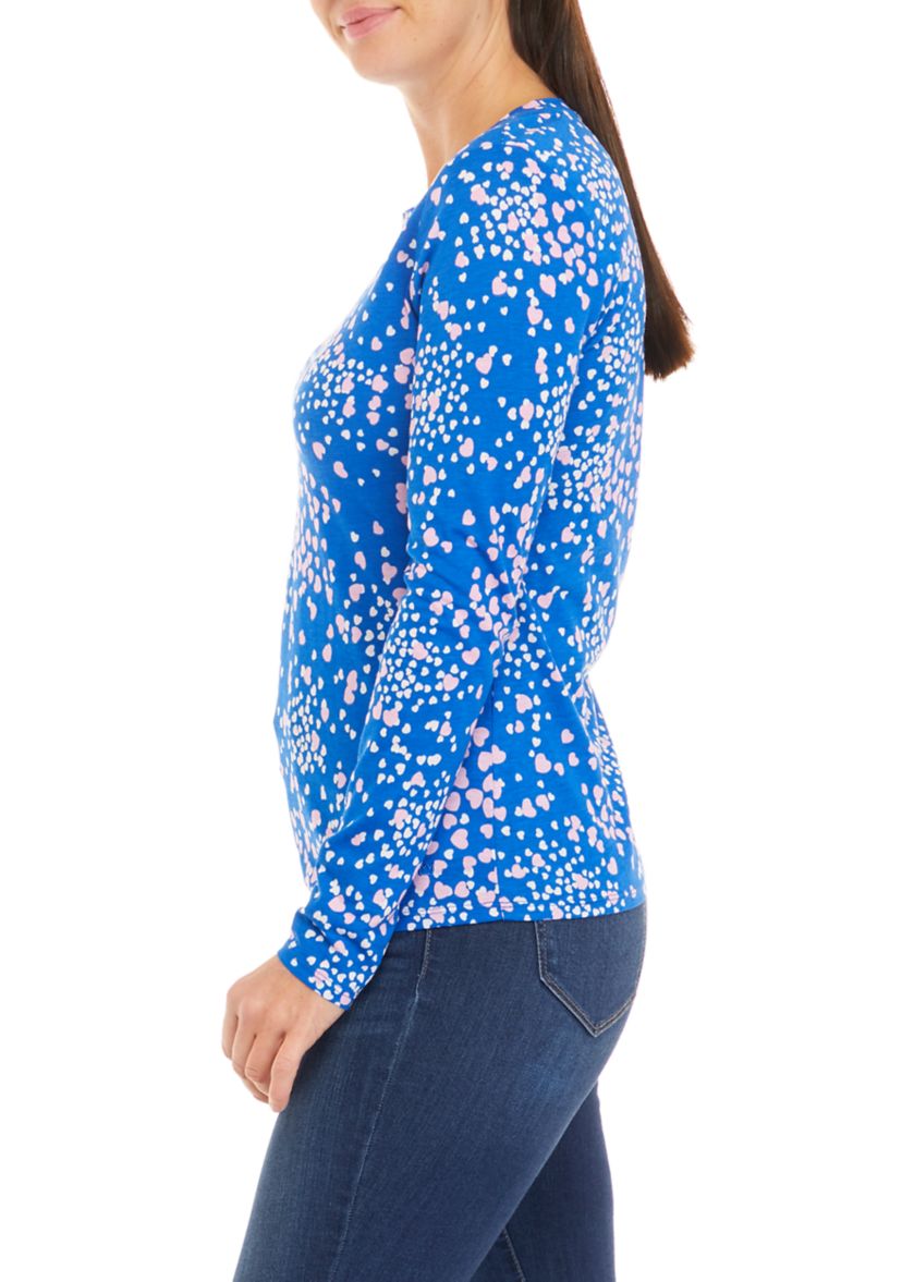 Womens Long Sleeve Printed T-Shirt