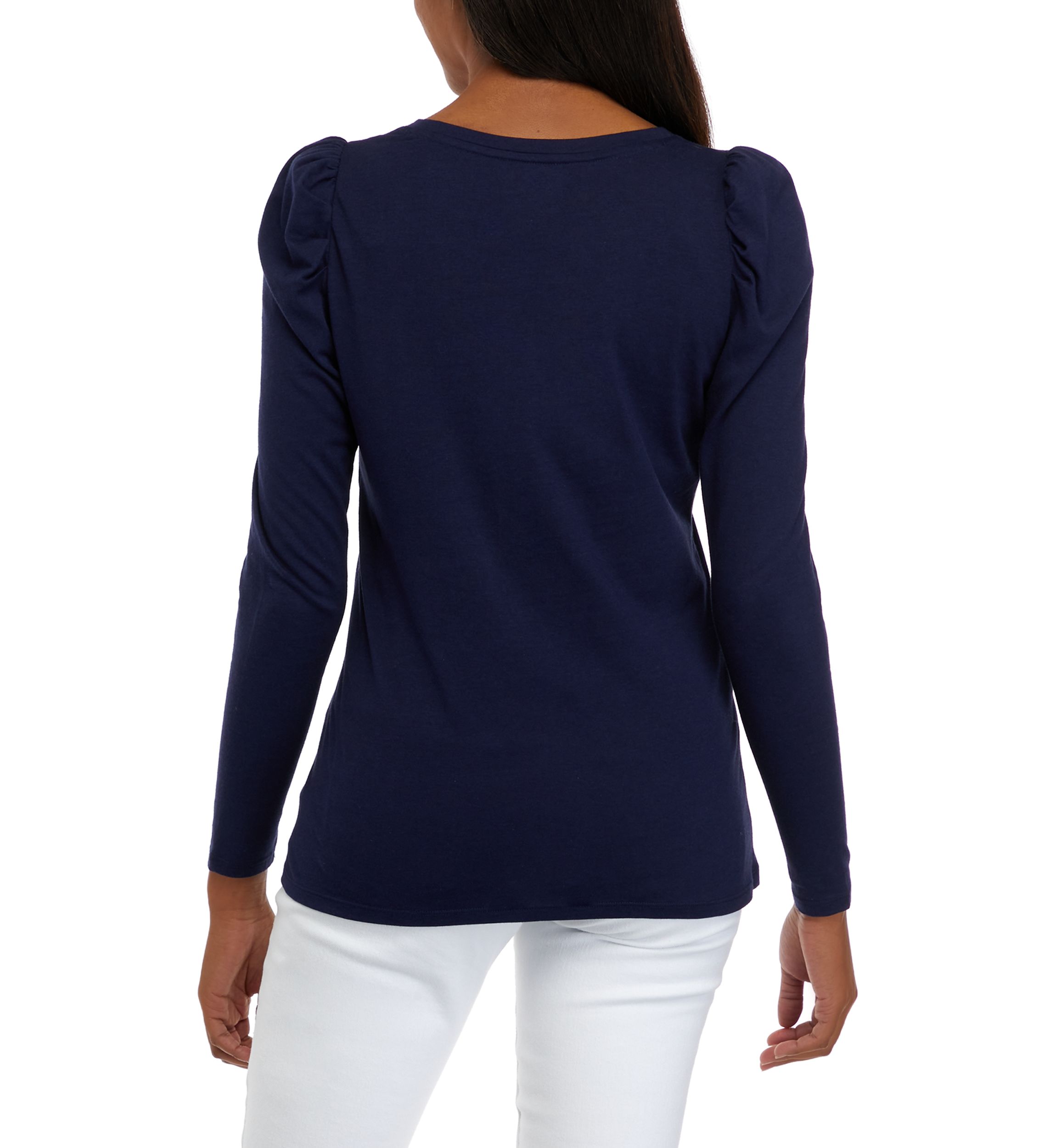 Womens Long Puff Sleeve T-Shirt 