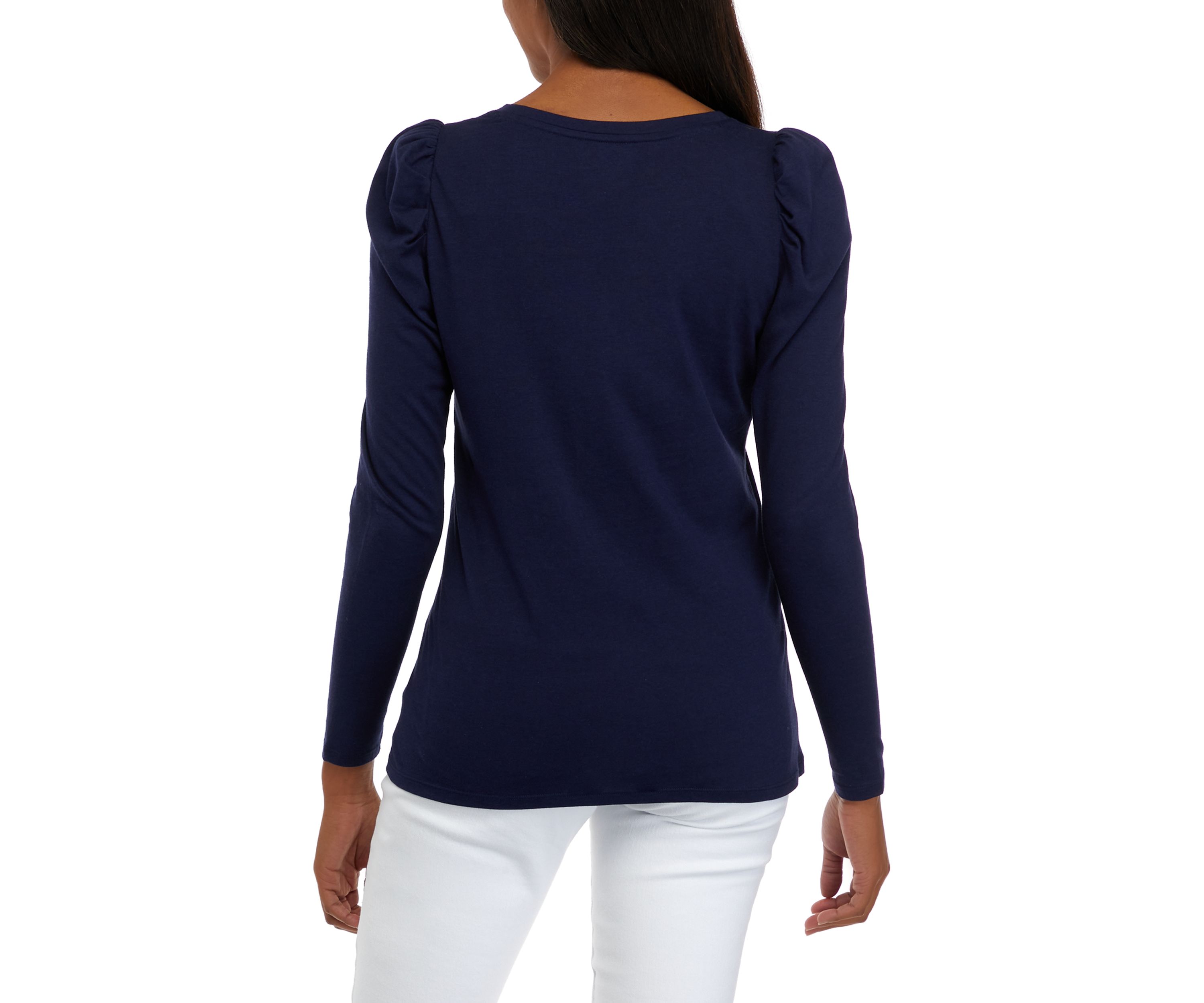 Womens Long Puff Sleeve T-Shirt 