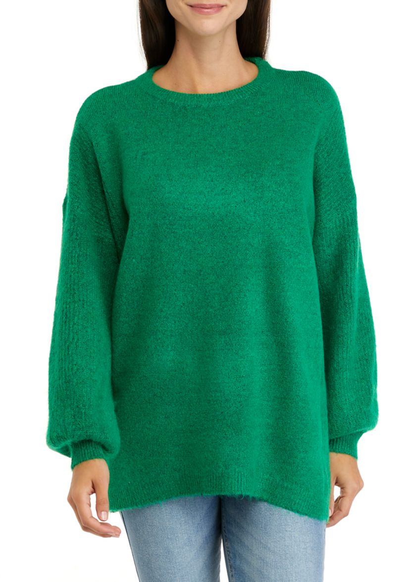 Womens Long Sleeve Tunic Sweater