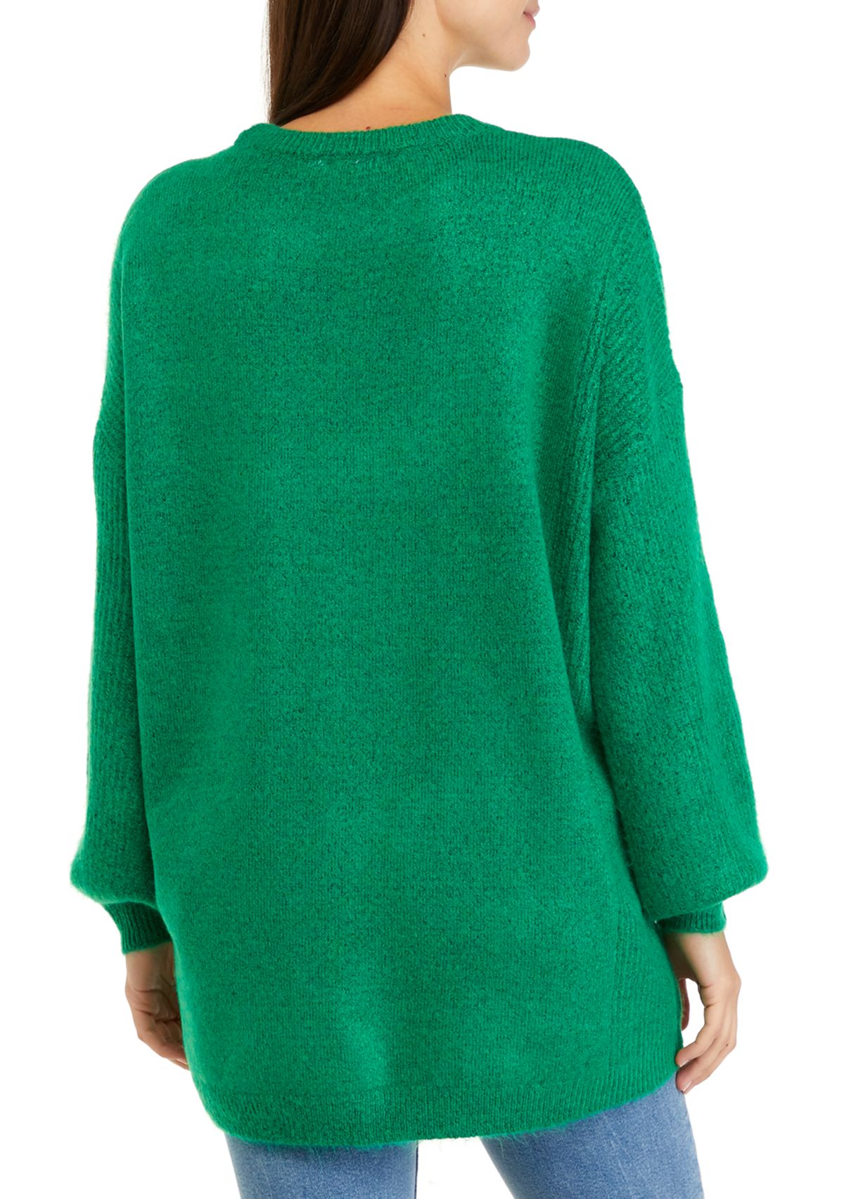 Womens Long Sleeve Tunic Sweater