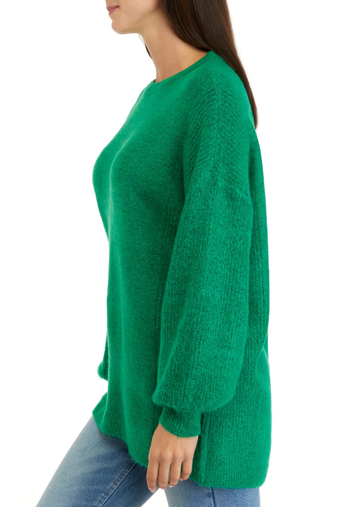 Womens Long Sleeve Tunic Sweater