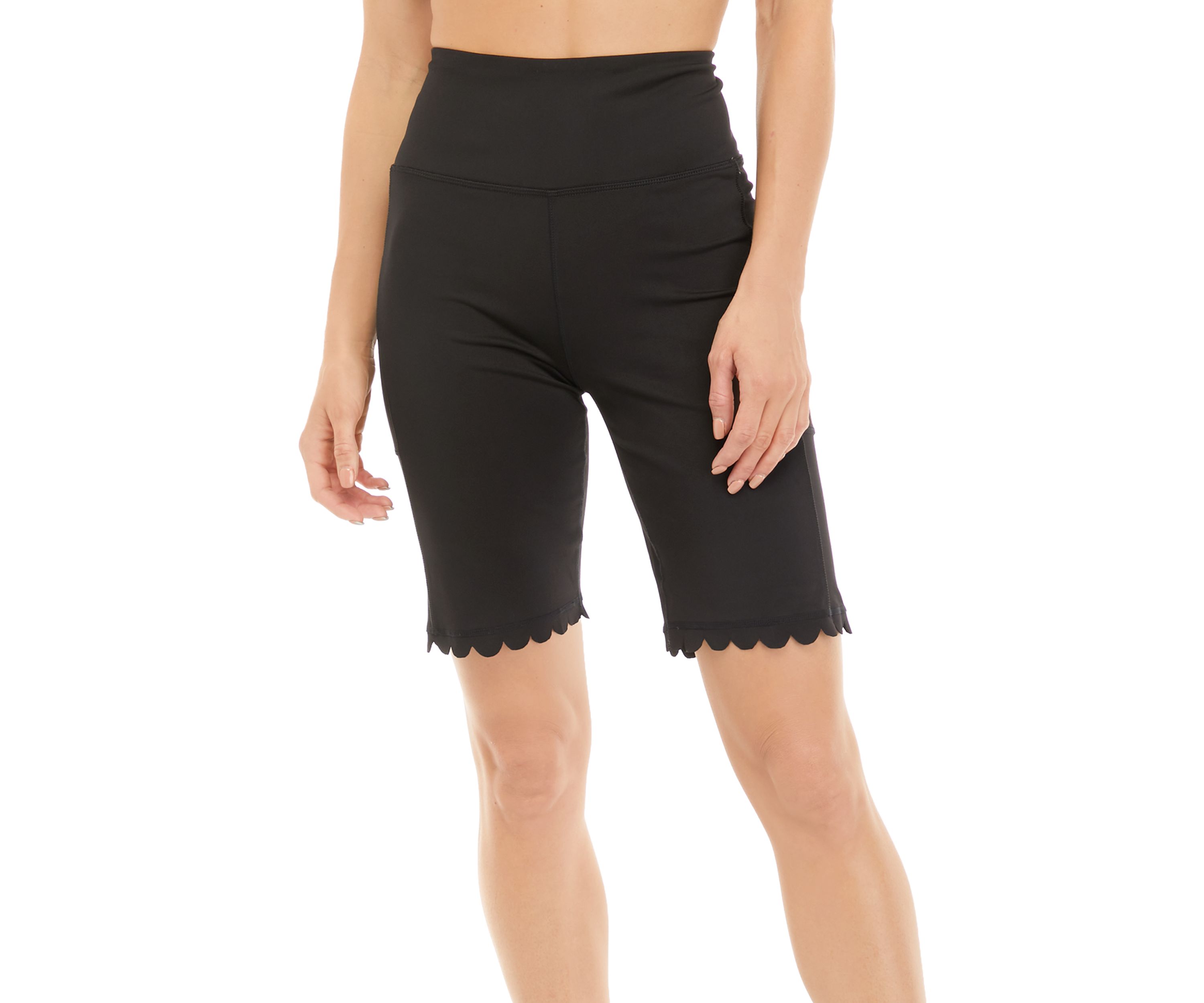 Womens Scallop Bike Shorts