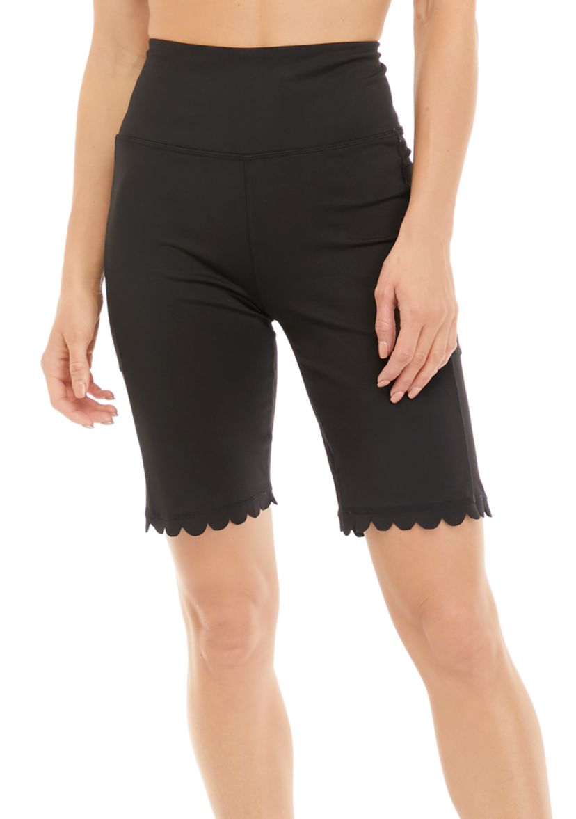 Womens Scallop Bike Shorts