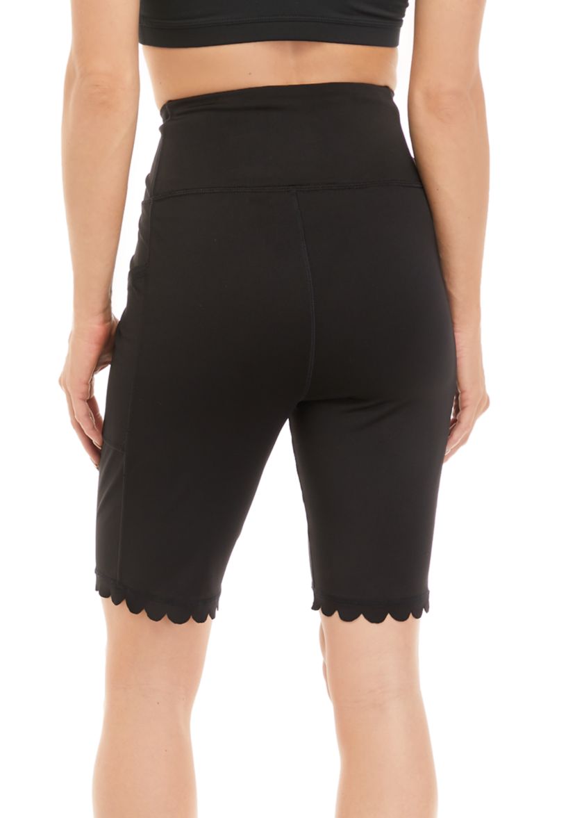 Womens Scallop Bike Shorts