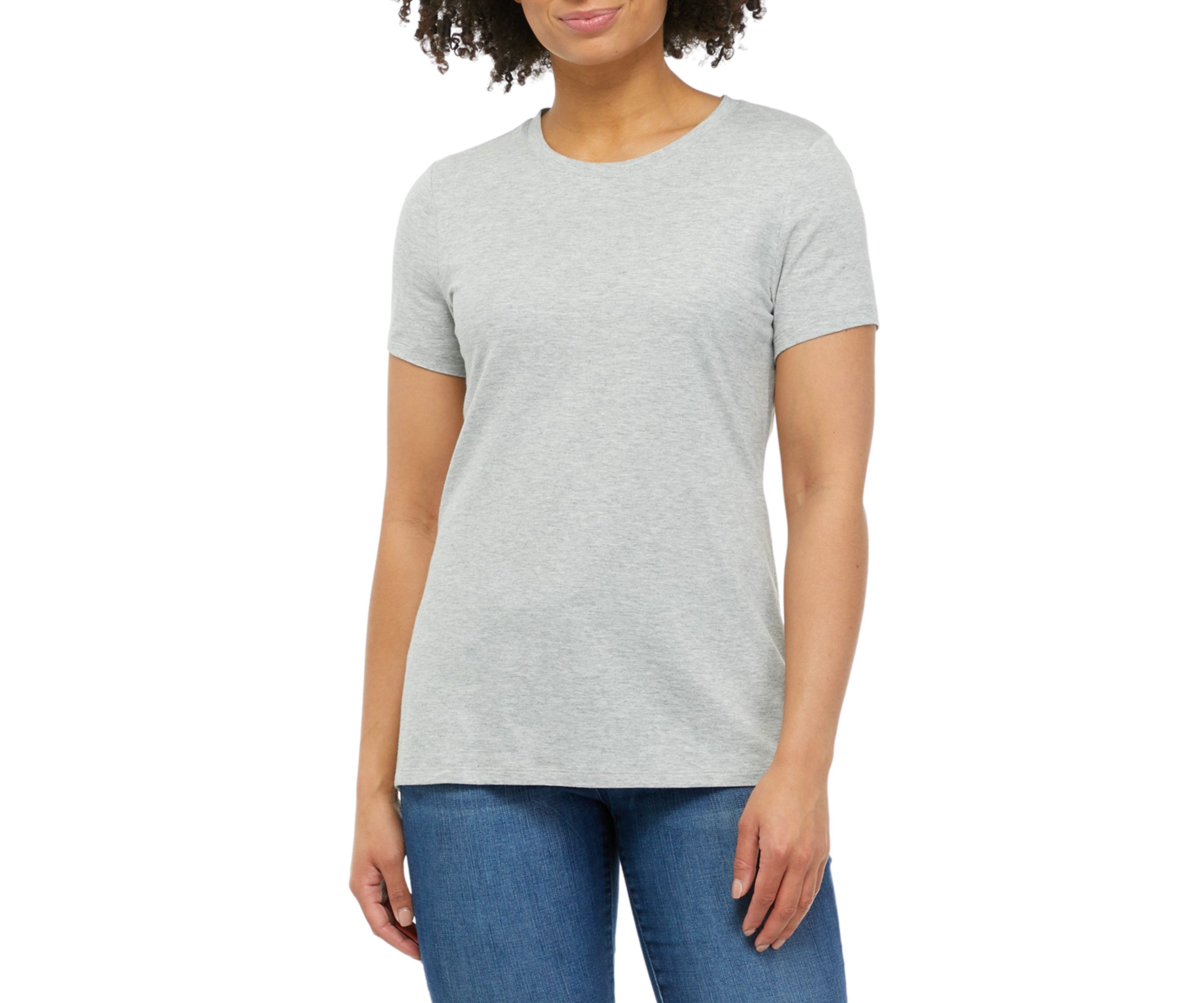 Womens Solid Short Sleeve T-Shirt