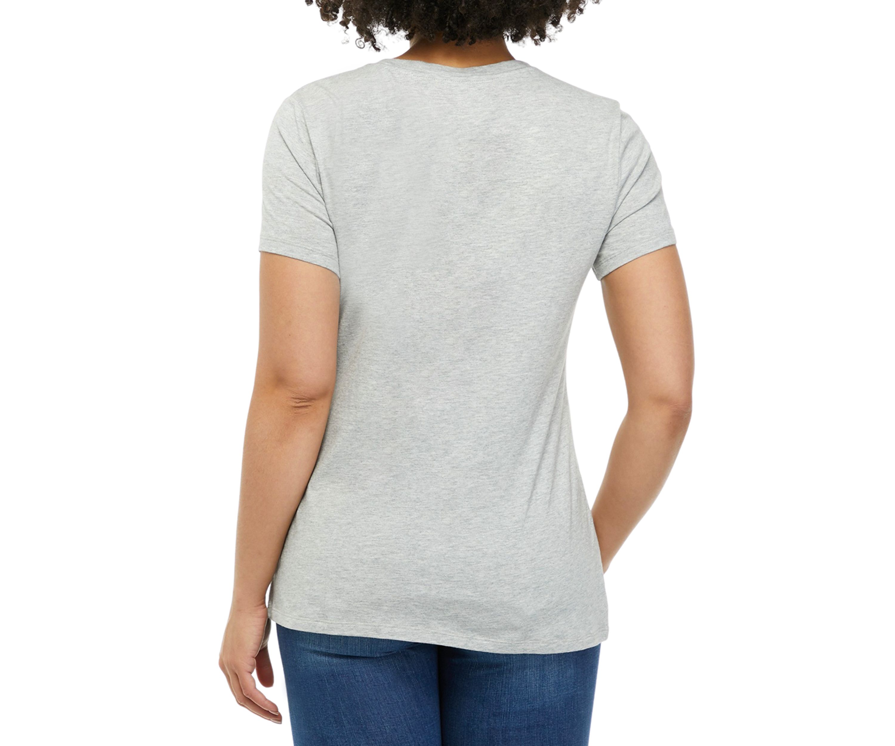 Womens Solid Short Sleeve T-Shirt