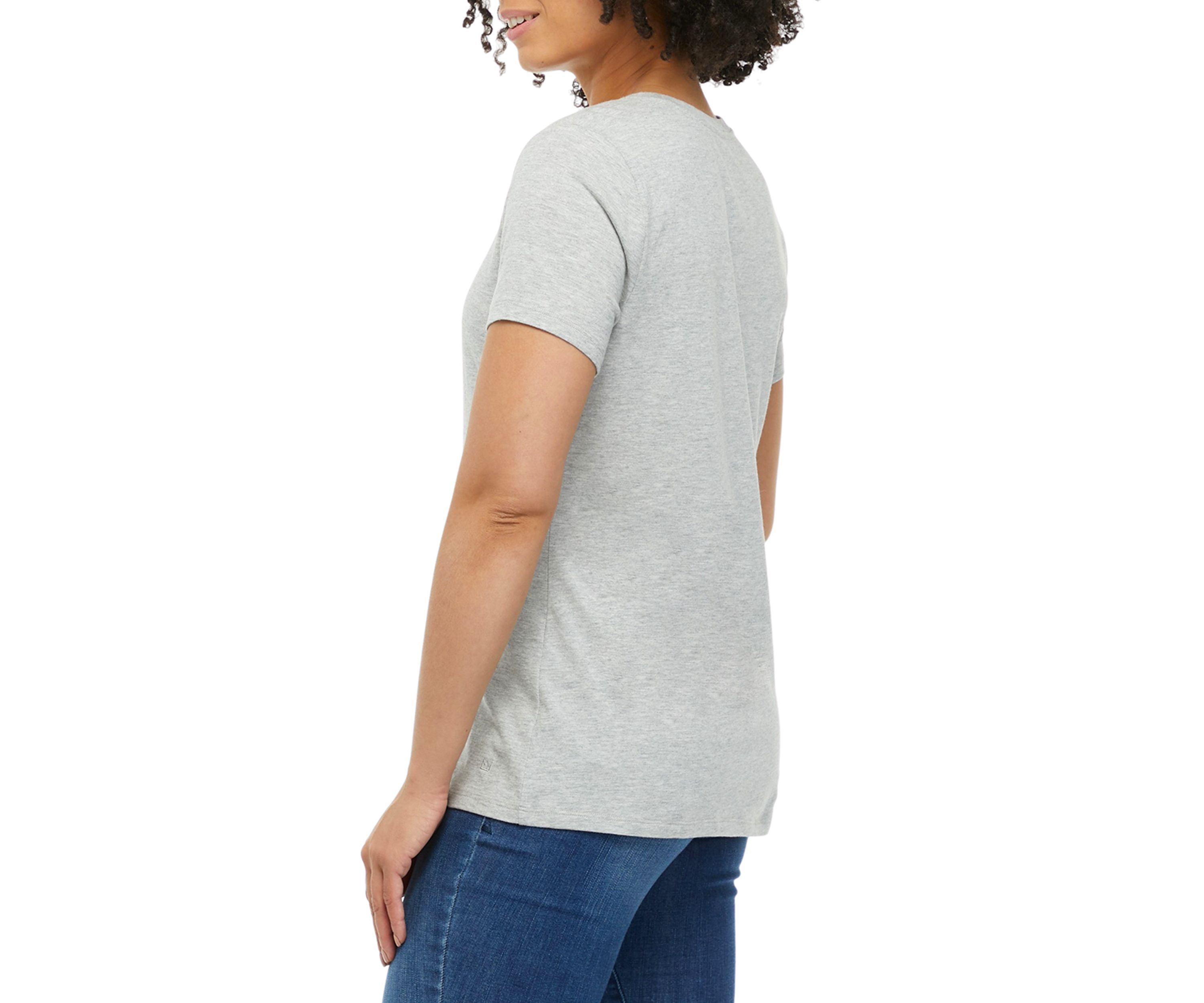 Womens Solid Short Sleeve T-Shirt