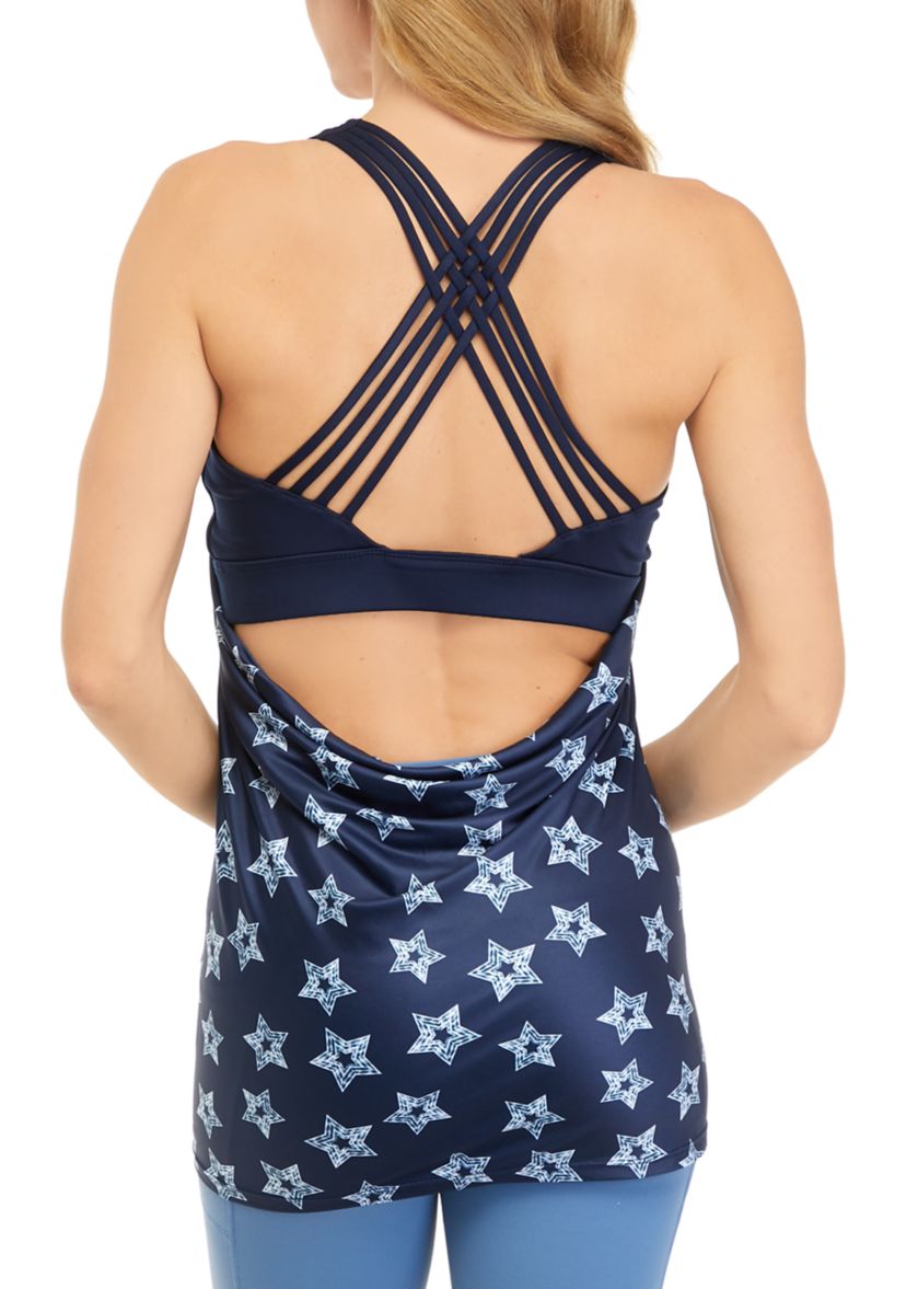 Womens Strappy Back Bra Tank 