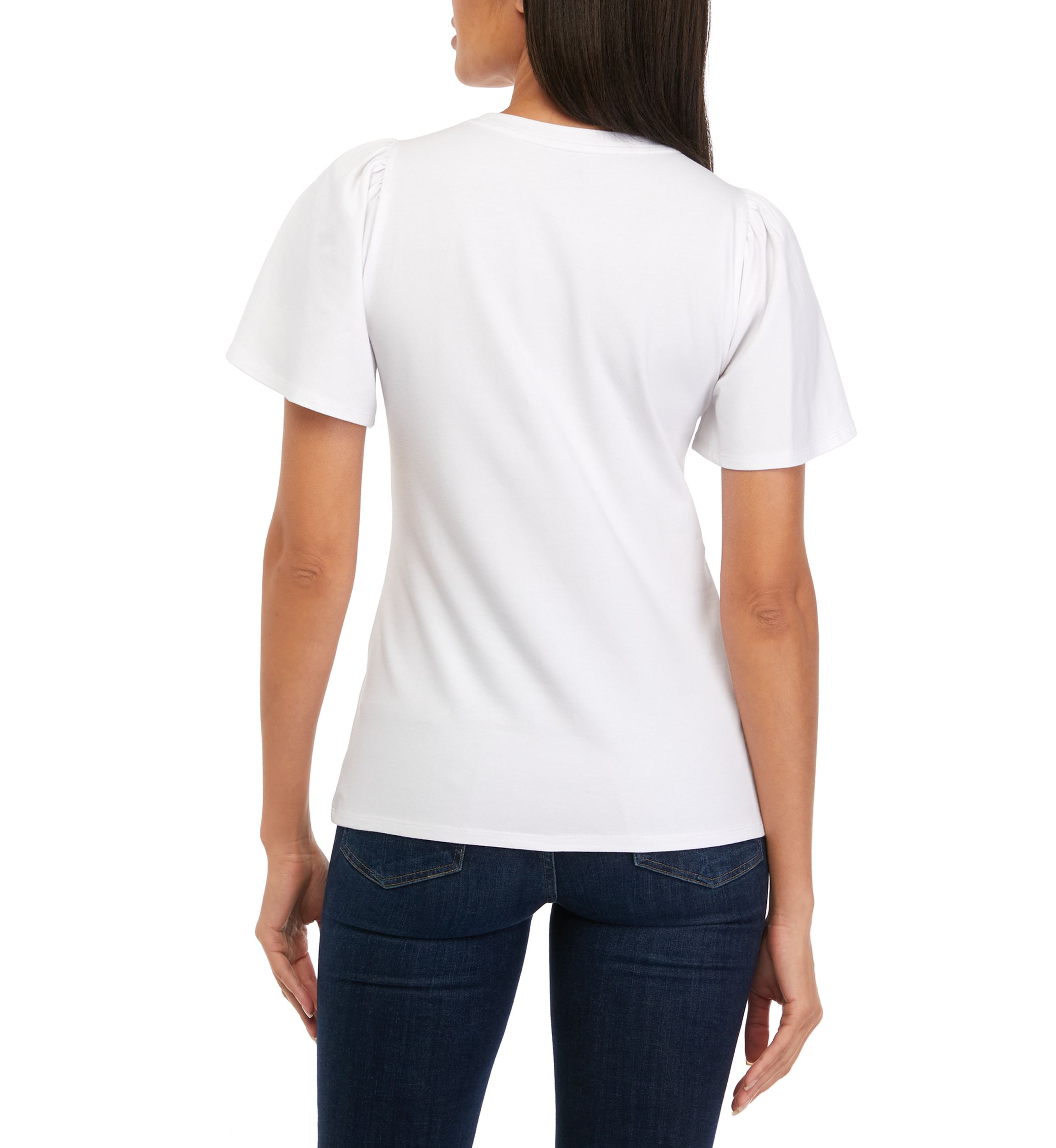Womens Flounce Sleeve T-Shirt