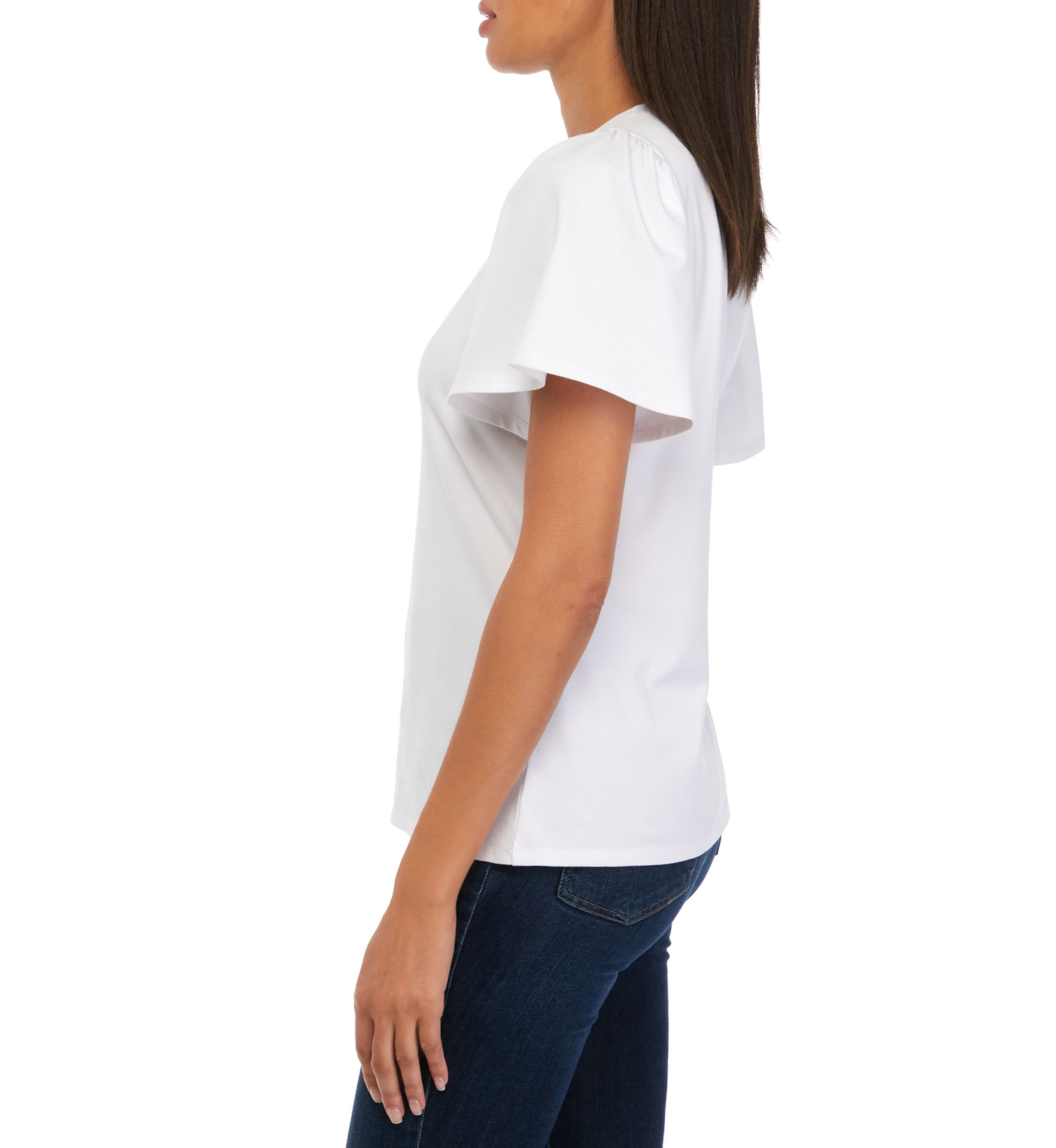 Womens Flounce Sleeve T-Shirt