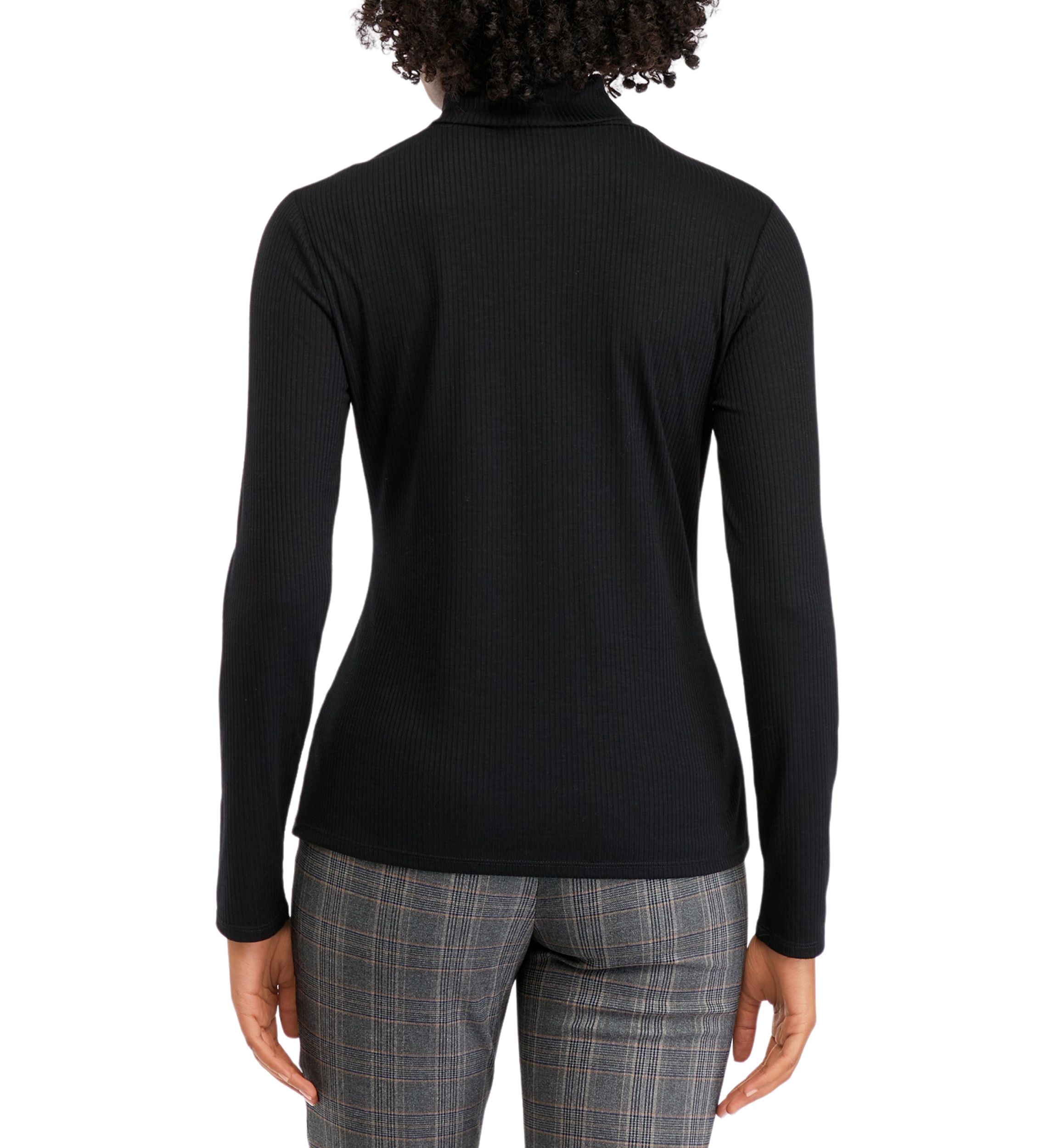 Womens Long Sleeve Ribbed Turtleneck Top