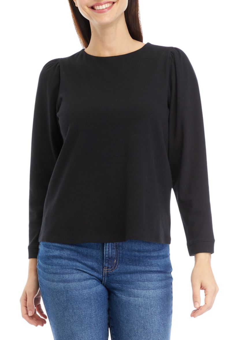 Womens Bow Back Knit Top