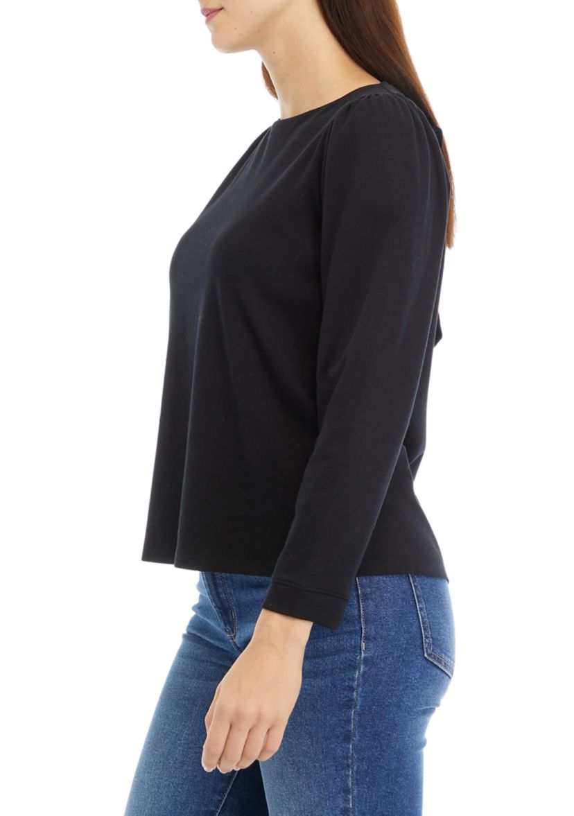 Womens Bow Back Knit Top