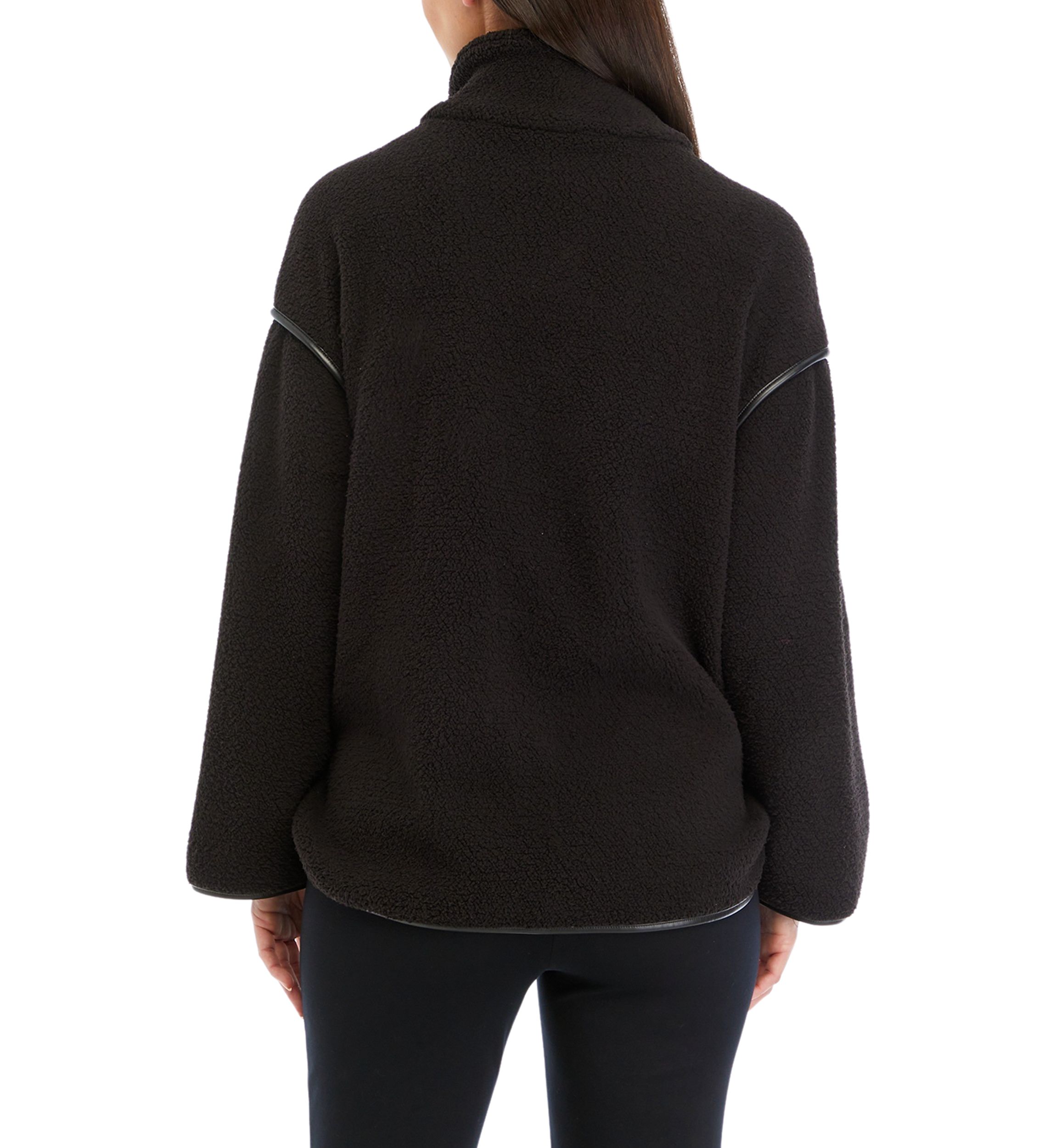 Womens 1/4 Zip Sherpa Pullover