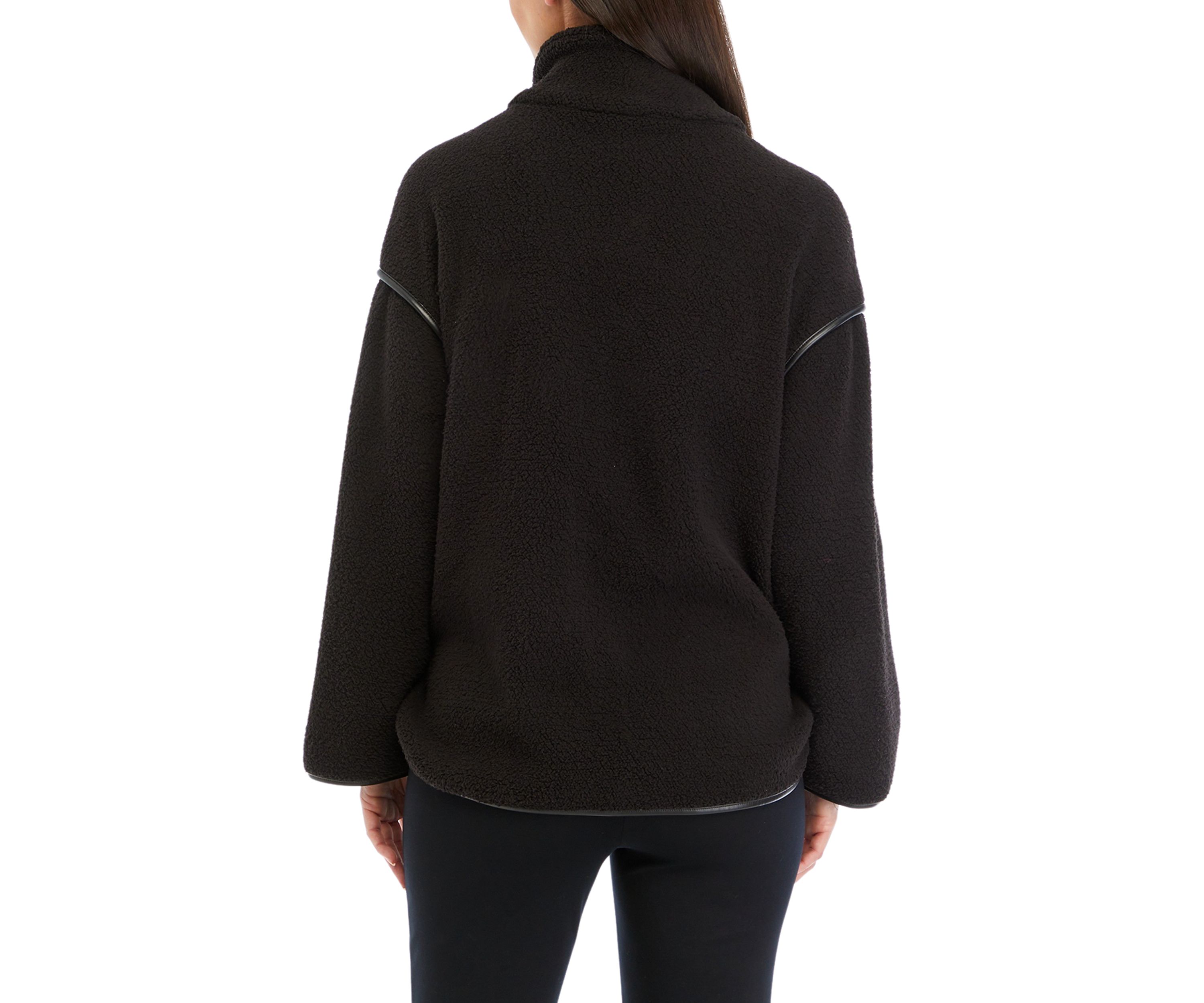 Womens 1/4 Zip Sherpa Pullover