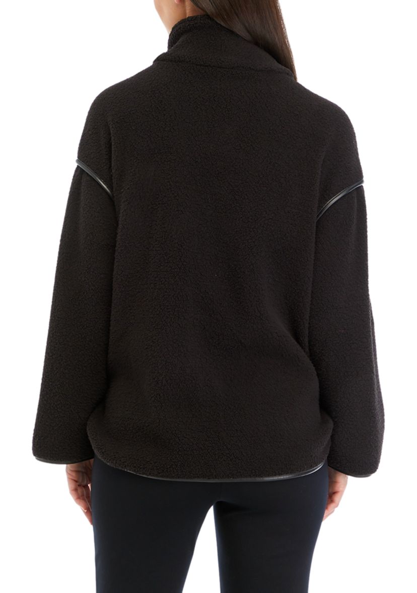 Womens 1/4 Zip Sherpa Pullover